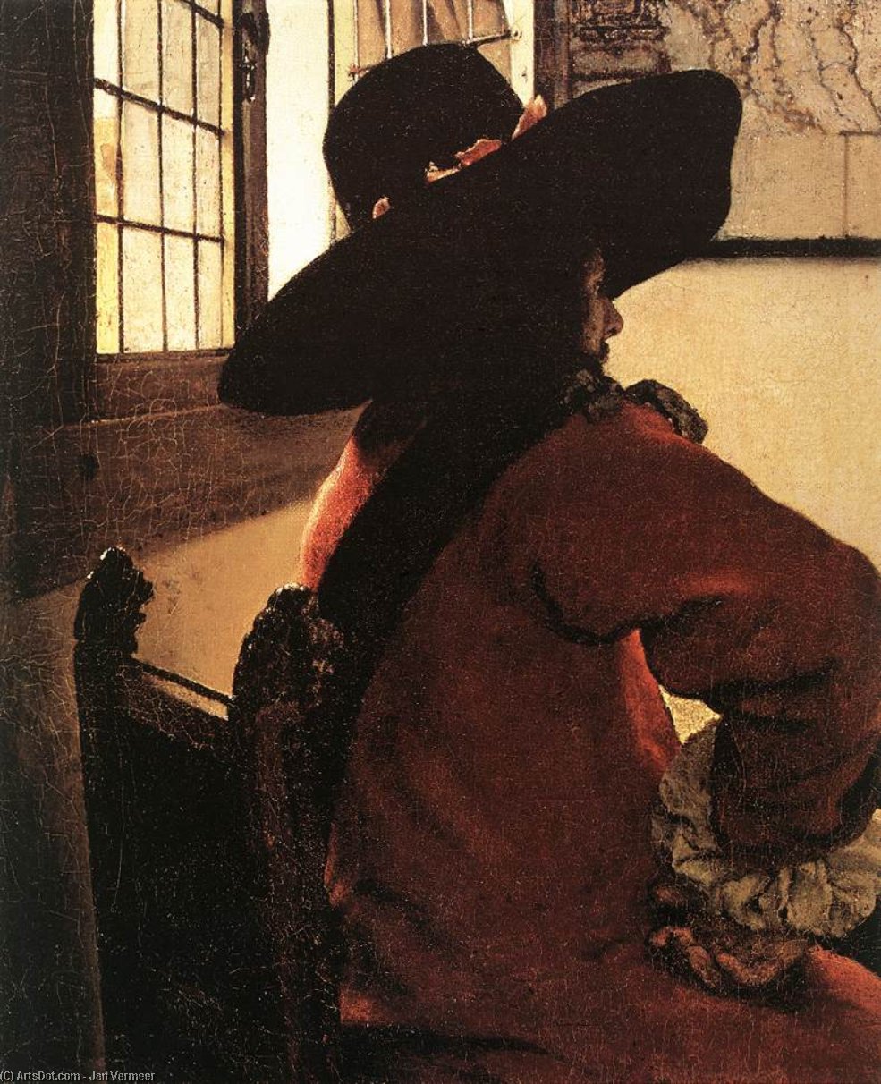 Ordinare Riproduzioni Di Quadri Ufficiale con una ragazza risata (particolare), 1657 di Johannes Vermeer (1632-1675, Netherlands) | ArtsDot.com