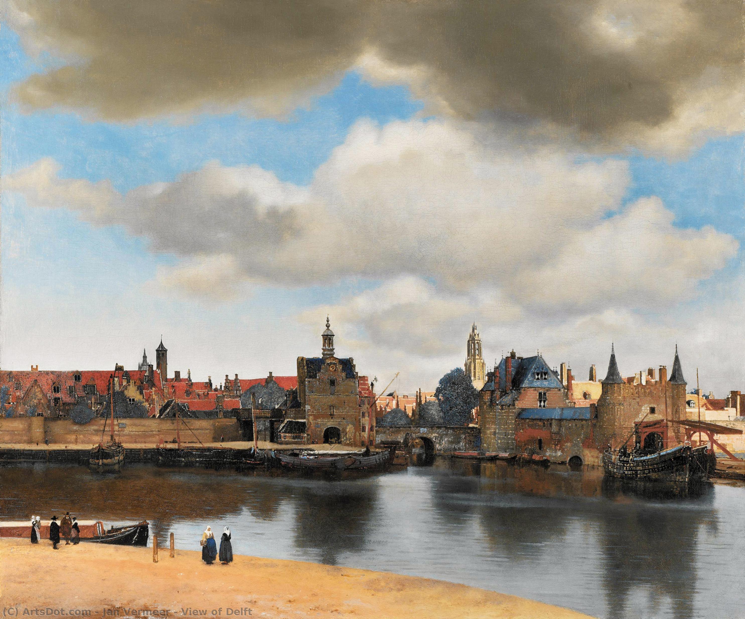 Bestellen Kunstreproduktionen Ansicht von Delft, 1659 von Johannes Vermeer (1632-1675, Netherlands) | ArtsDot.com