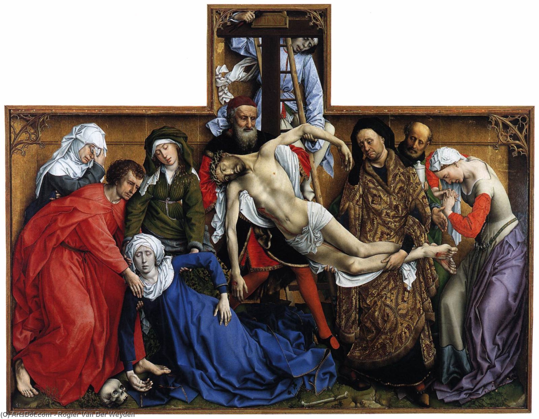 順序 「アート再現 入金方法, 1435 バイ Rogier Van Der Weyden (1400-1464, Belgium) | ArtsDot.com