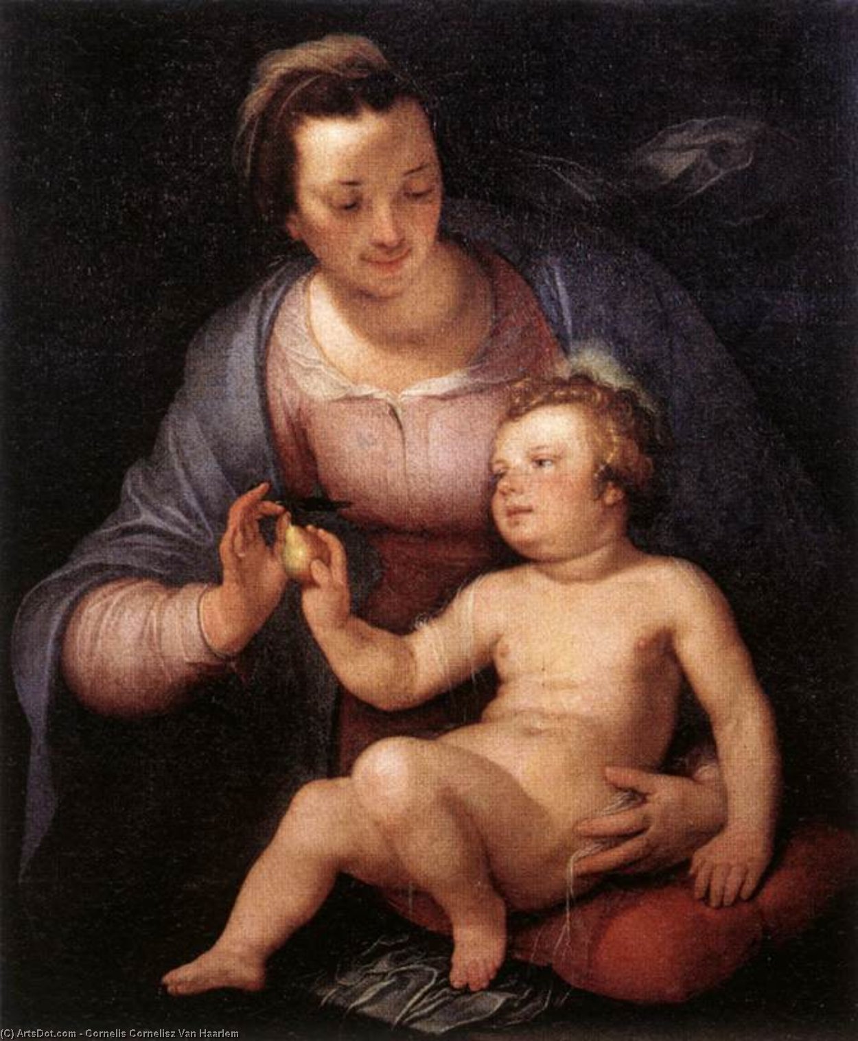 Order Art Reproductions Madonna and Child, 1617 by Cornelis Cornelisz Van Haarlem (1562-1638, Netherlands) | ArtsDot.com