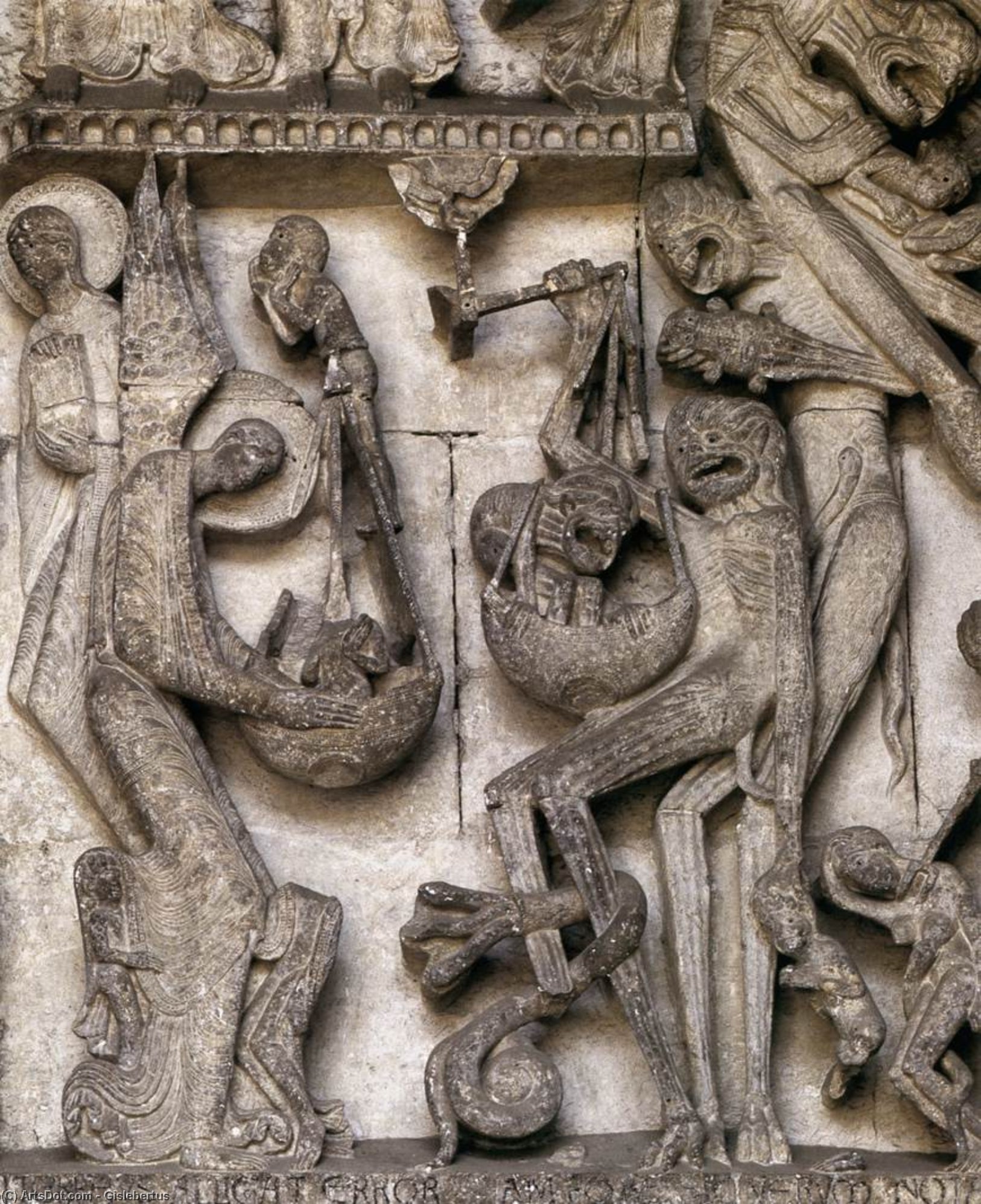 Comprar Reproducciones De Arte Del Museo Último fallo (detalle), 1130 de Gislebertus (1120-1135, France) | ArtsDot.com