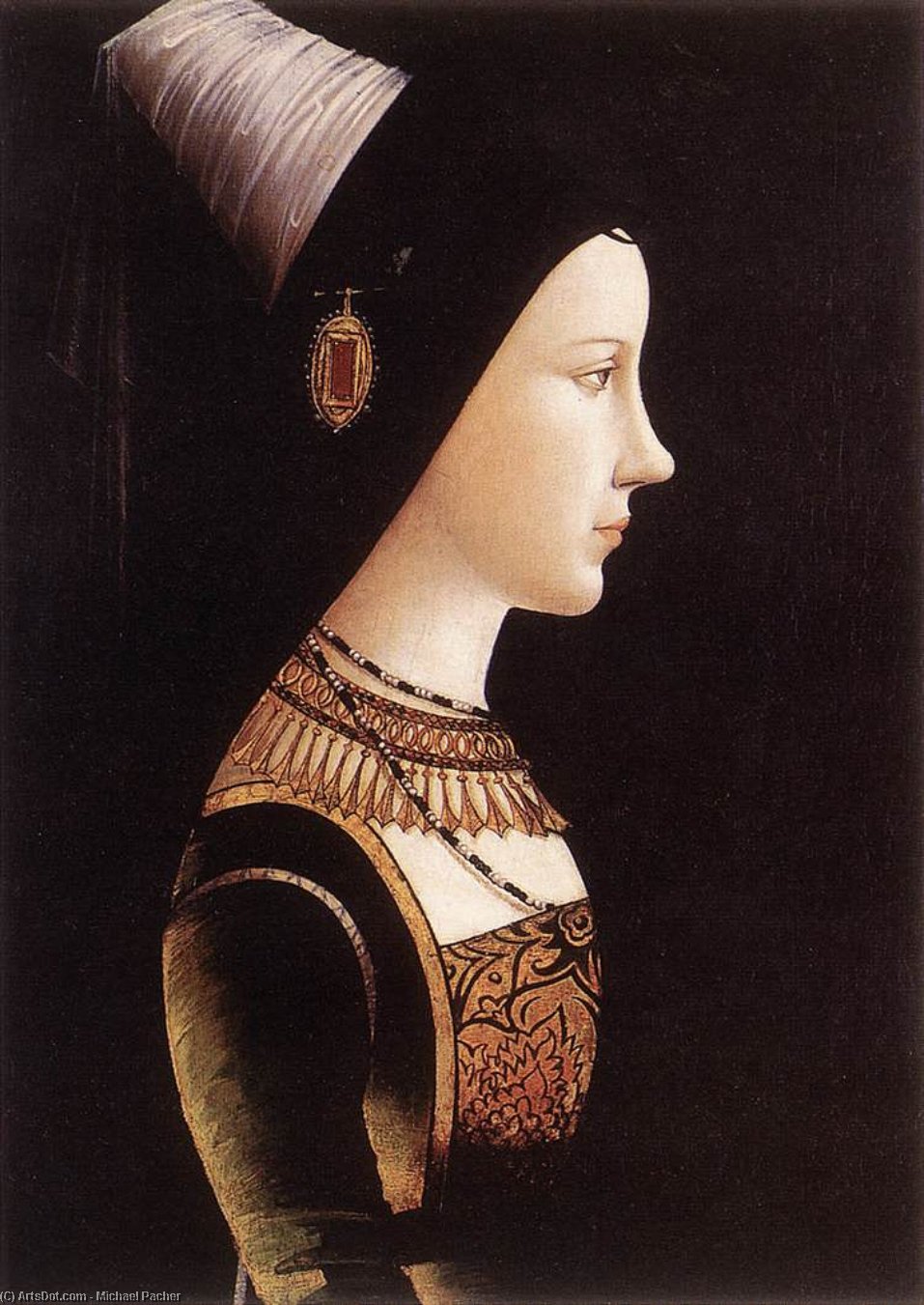 Order Art Reproductions Mary of Burgundy, 1490 by Michael Pacher (1435-1498, Italy) | ArtsDot.com
