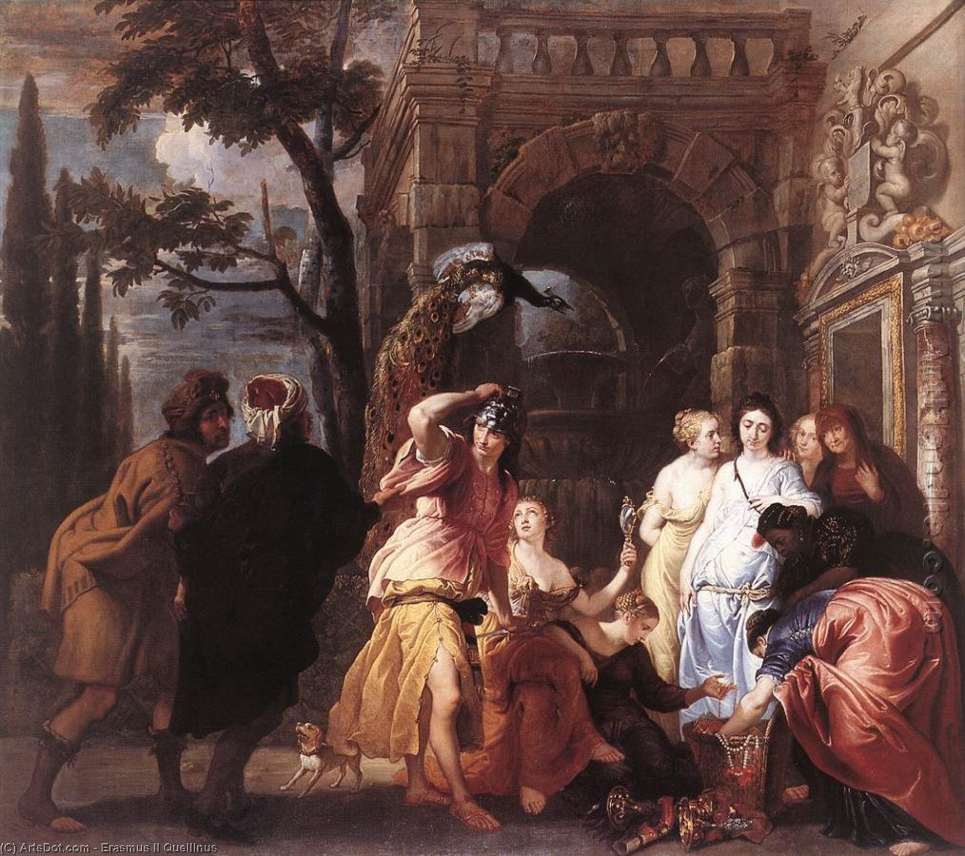 Order Oil Painting Replica Achilles among the Daughters of Lycomedes by Erasmus Ii Quellinus | ArtsDot.com