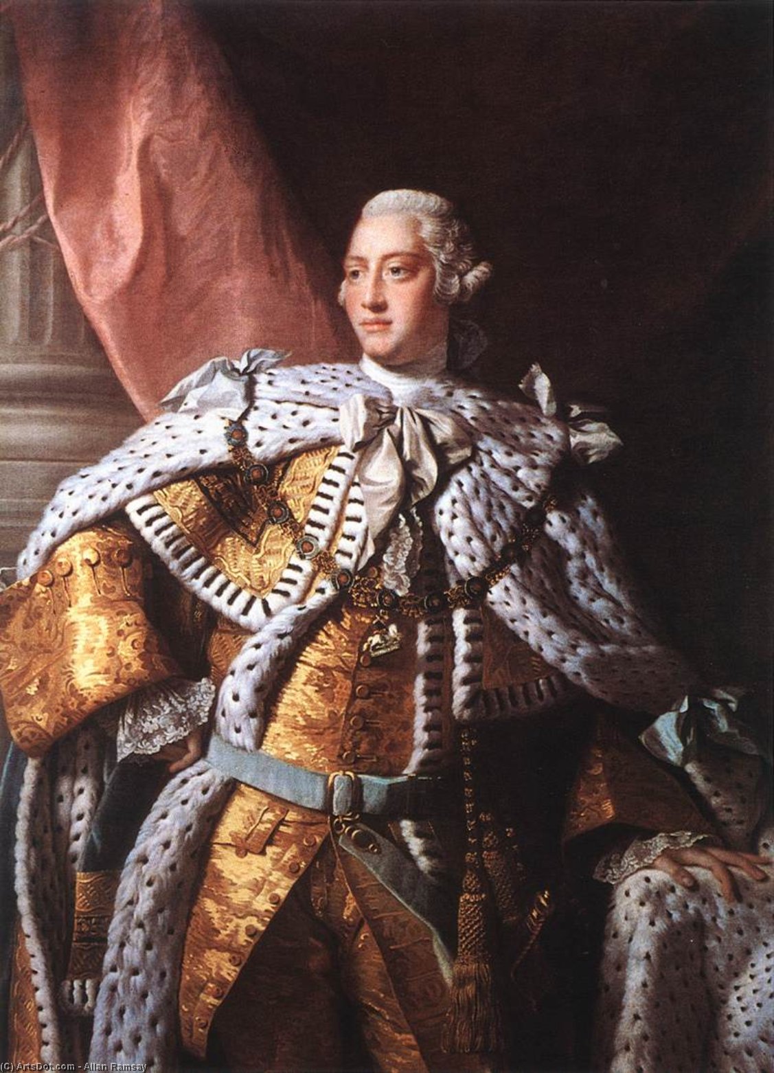 Order Artwork Replica Portrait of George III, 1762 by Allan Ramsay | ArtsDot.com