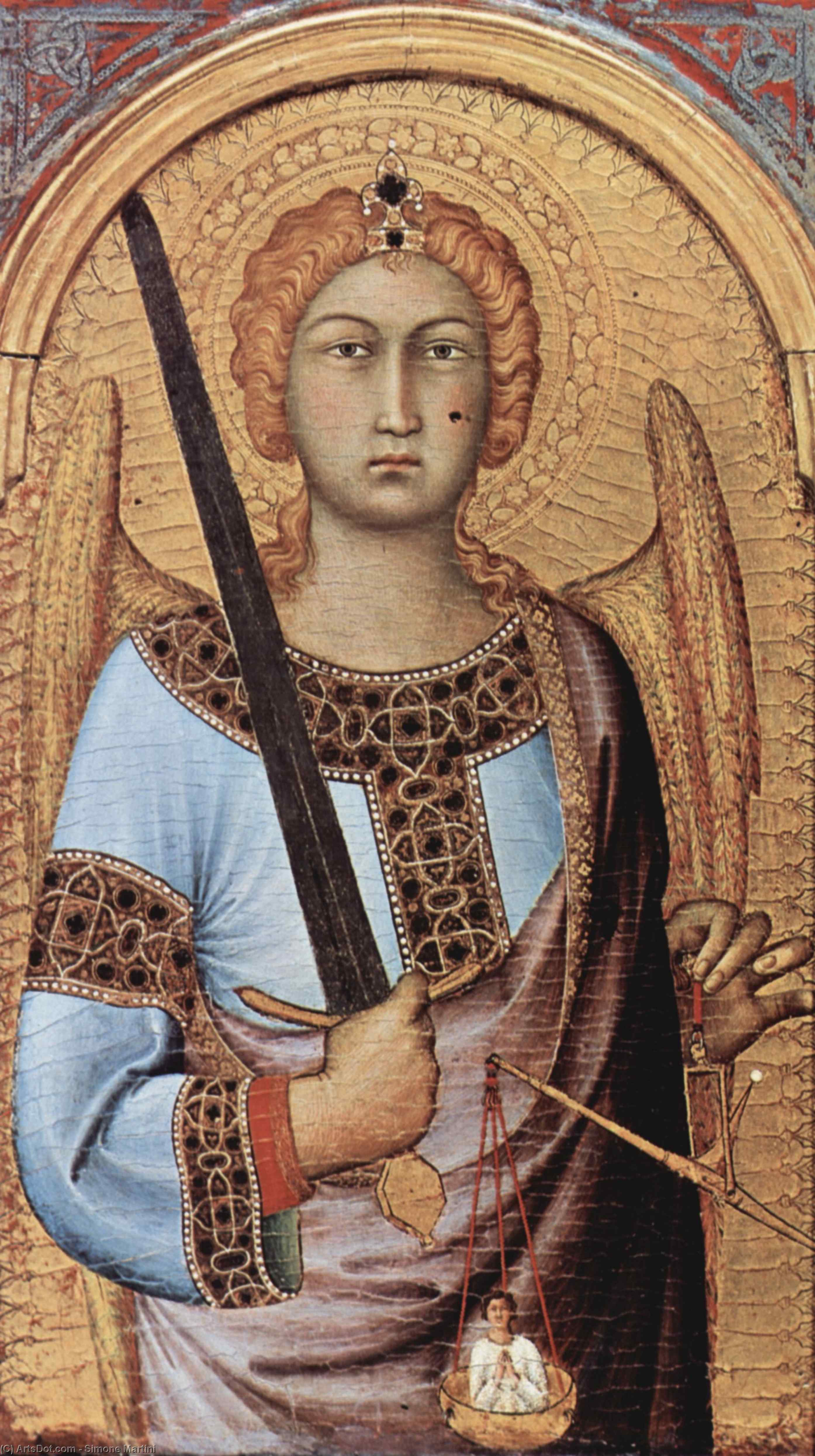 Order Oil Painting Replica Polyptych (detail), 1320 by Simone Martini (1284-1344, Italy) | ArtsDot.com