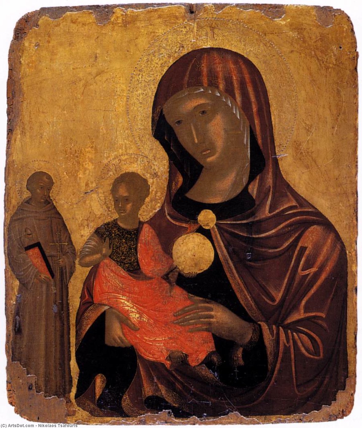 La Vergine e San Francesco d`Assisi, 1490 di Nikolaos Tsafouris Nikolaos Tsafouris | ArtsDot.com