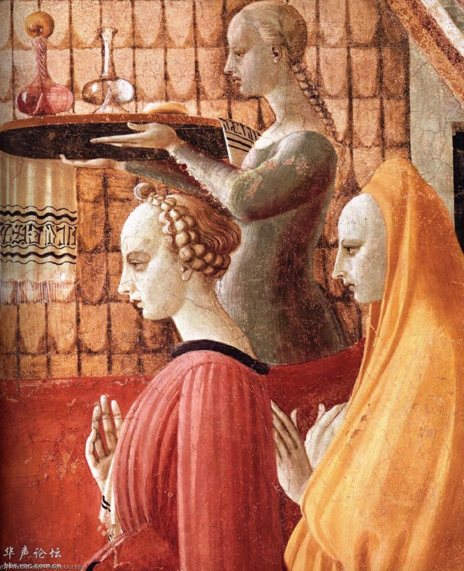 Buy Museum Art Reproductions Birth of the Virgin (detail), 1435 by Paolo Uccello (1397-1475, Italy) | ArtsDot.com