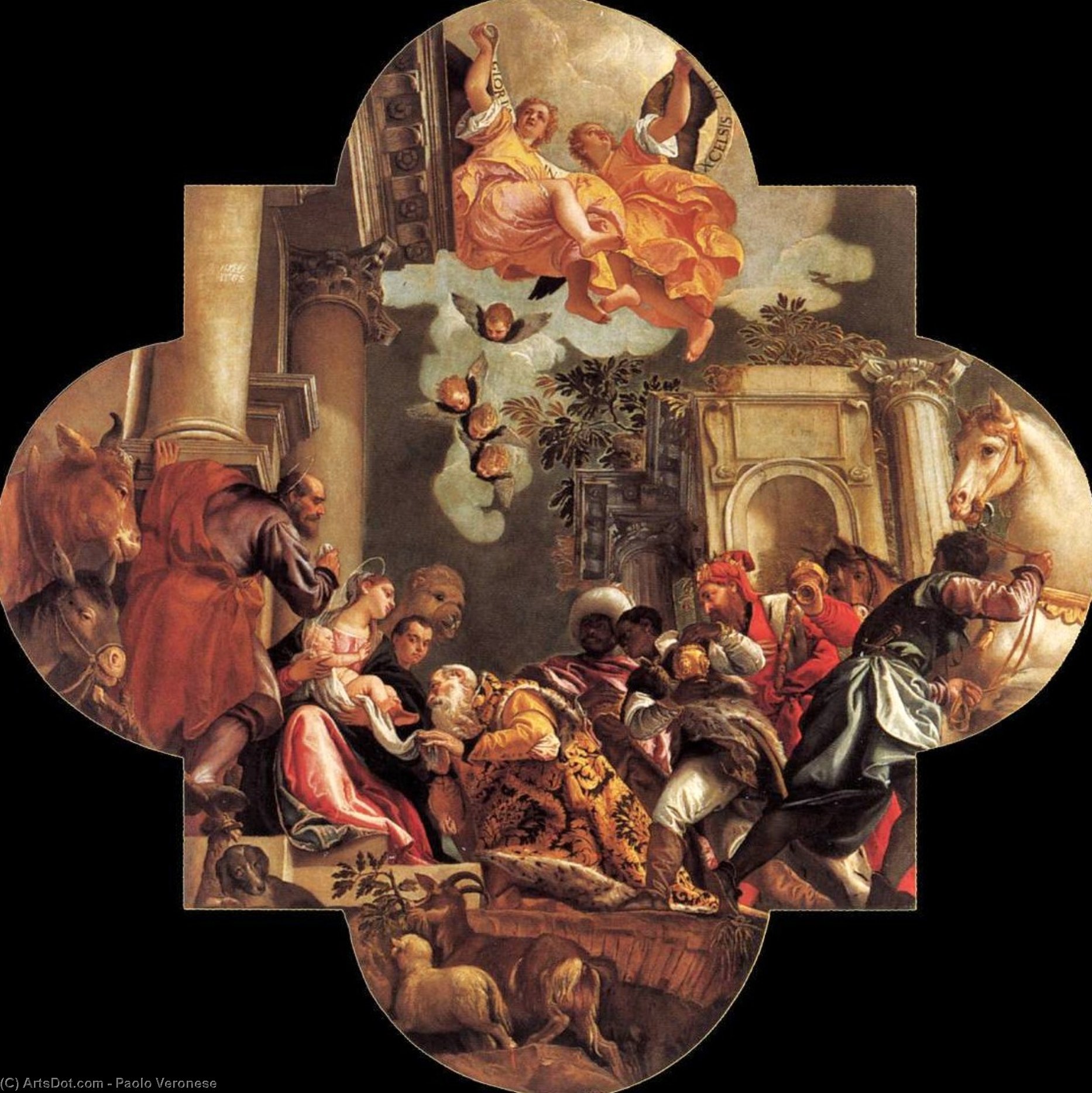 Order Oil Painting Replica Adoration of the Magi, 1582 by Paolo Veronese (1528-1588, Italy) | ArtsDot.com