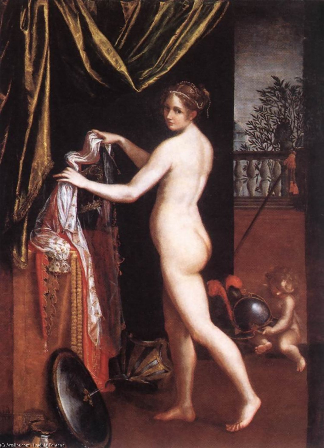 Obtenir Reproductions De Qualité Musée Dressing Minerva, 1613 de Lavinia Fontana (1552-1614, Italy) | ArtsDot.com