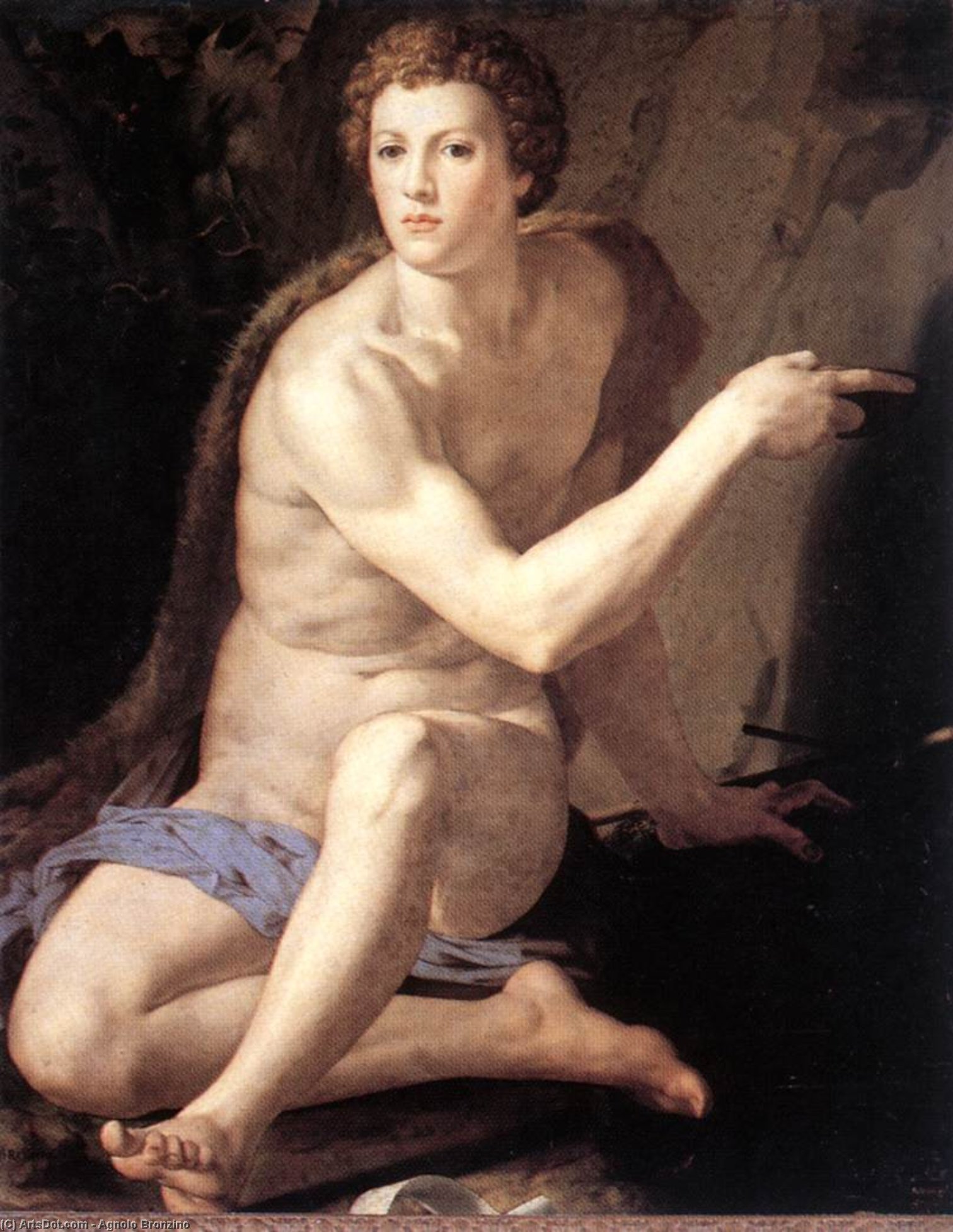 顺序 藝術再現 圣约翰浸信会。, 1550 通过 Agnolo Bronzino (1503-1572, Italy) | ArtsDot.com
