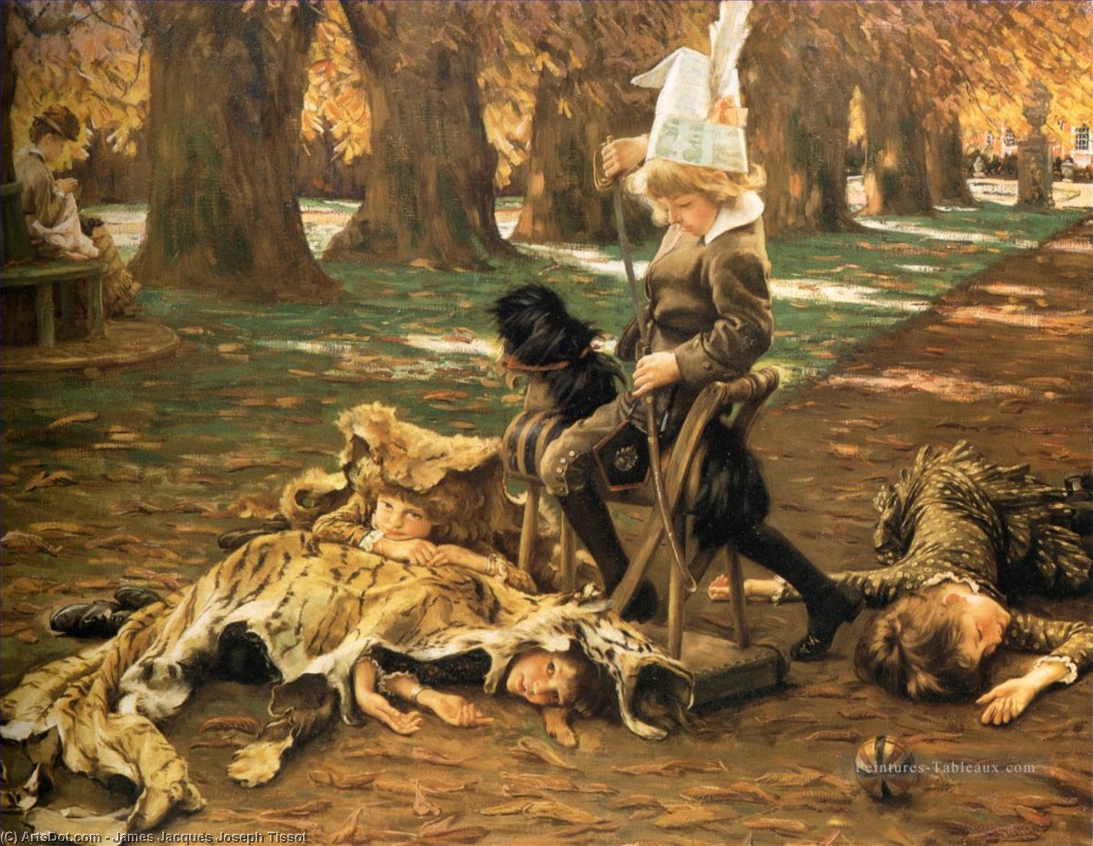 順序 油絵 リトルニムロド。, 1882 バイ James Jacques Joseph Tissot (1836-1902, France) | ArtsDot.com