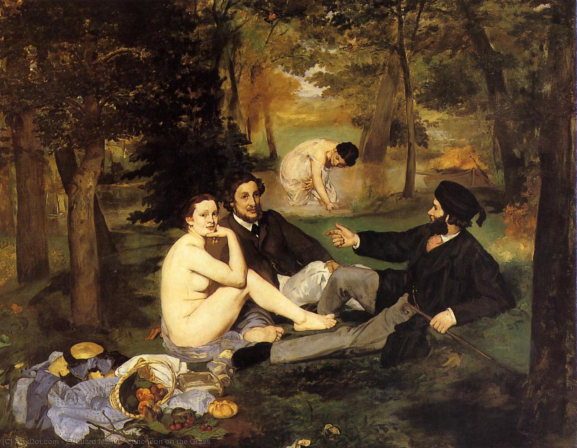 Compra Riproduzioni D'arte Del Museo Pranzo sull`erba, 1863 di Edouard Manet (1832-1883, France) | ArtsDot.com