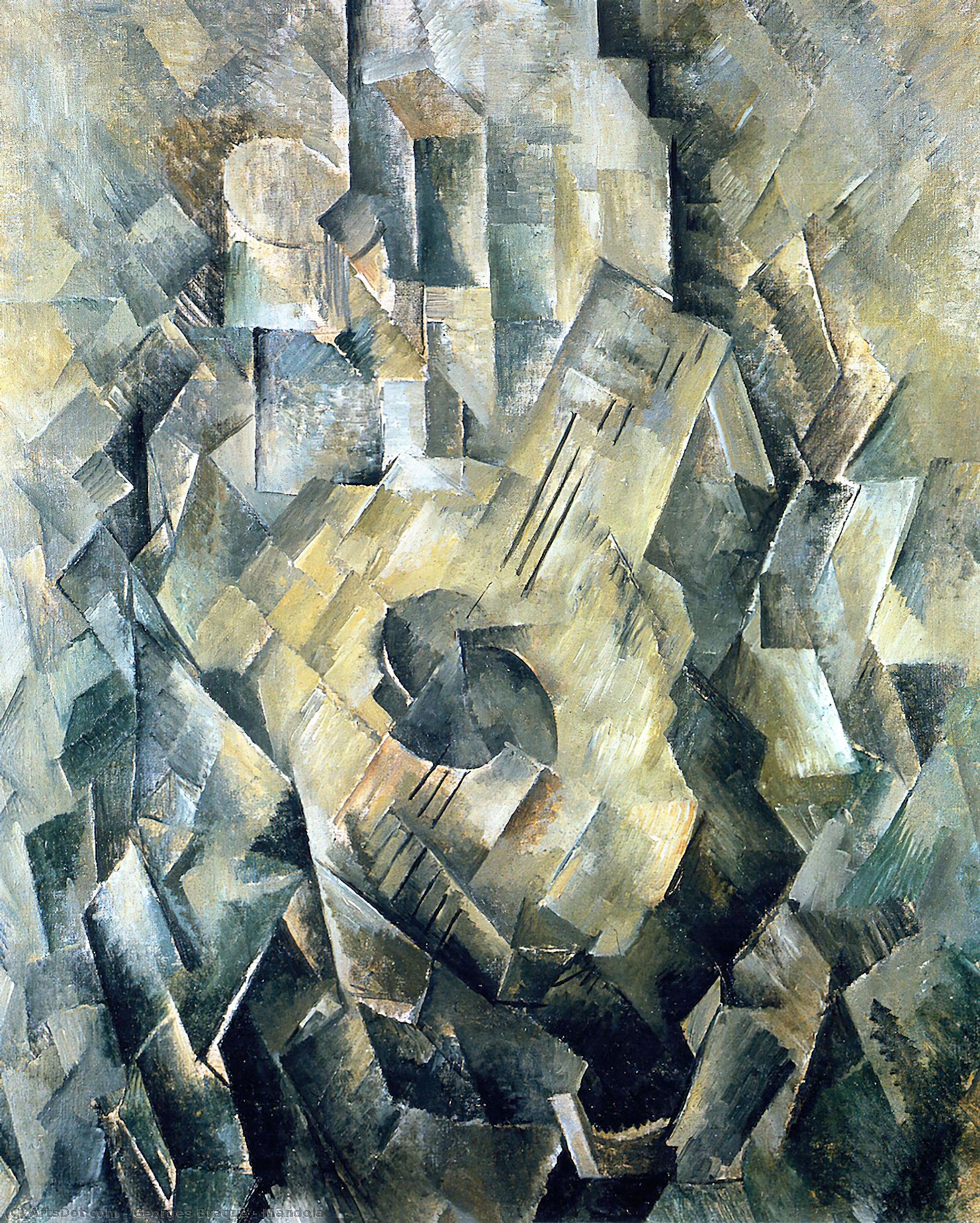 Buy Museum Art Reproductions Mandola, 1910 by Georges Braque (Inspired By) (1882-1963, France) | ArtsDot.com