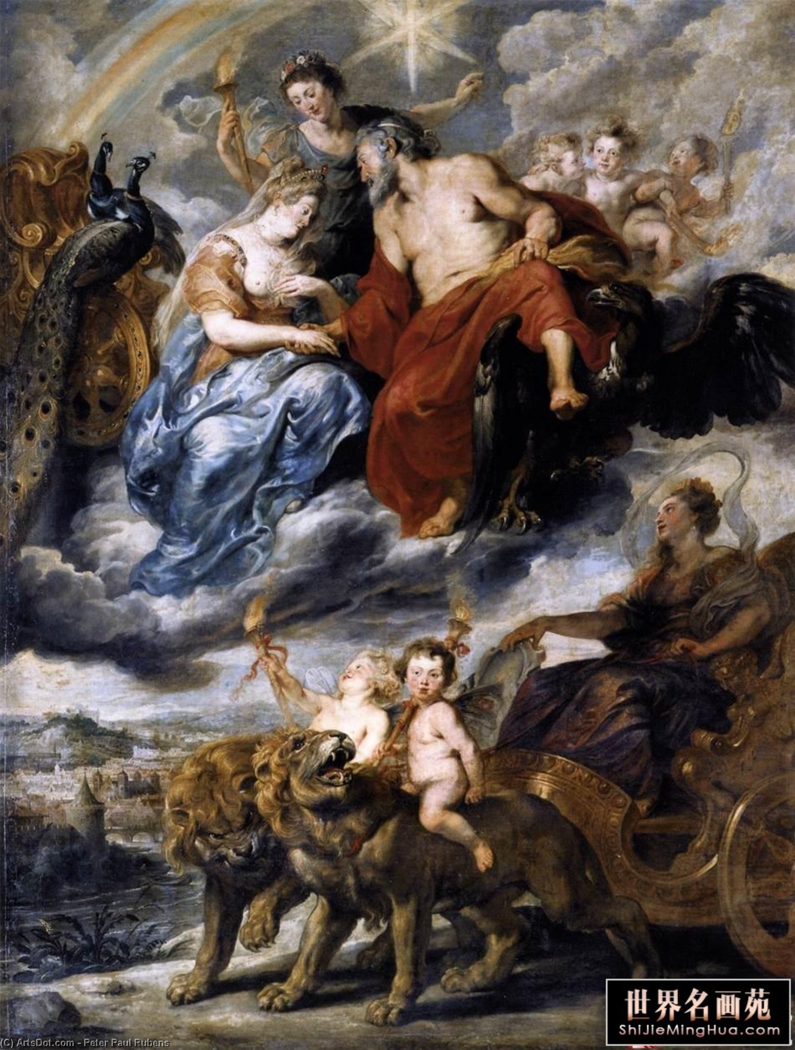Compra Riproduzioni D'arte Del Museo Il Meeting di Marie de M dicis e Henri IV a Lione, 1622 di Peter Paul Rubens (1577-1640, Germany) | ArtsDot.com