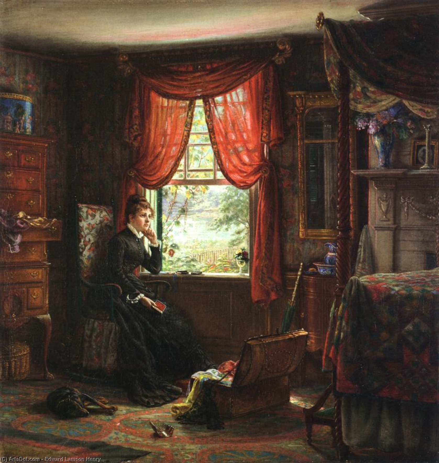 Order Oil Painting Replica Memories, 1873 by Edward Lamson Henry (1841-1919, United States) | ArtsDot.com