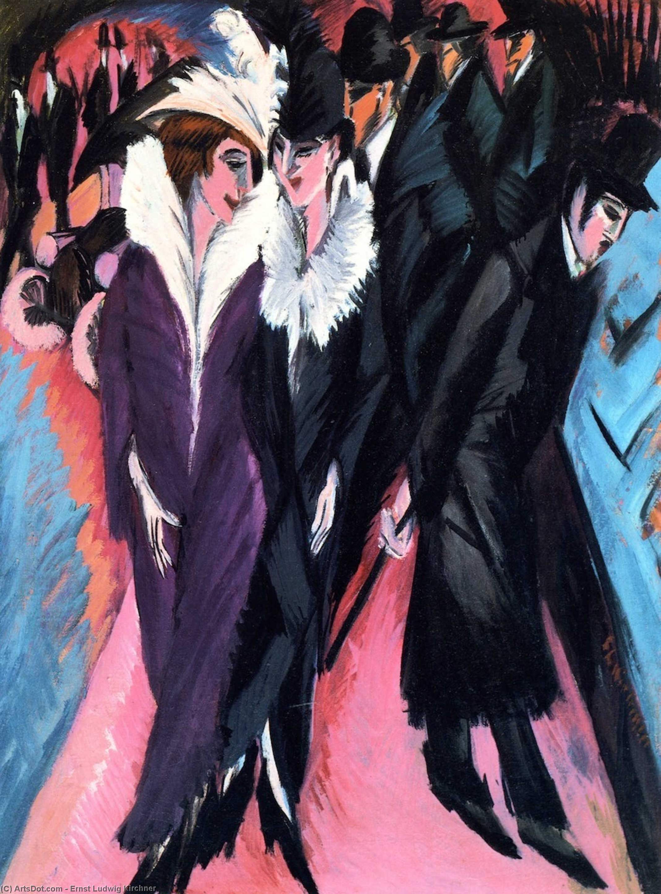 Order Artwork Replica The Street, 1913 by Ernst Ludwig Kirchner (1880-1938, Germany) | ArtsDot.com