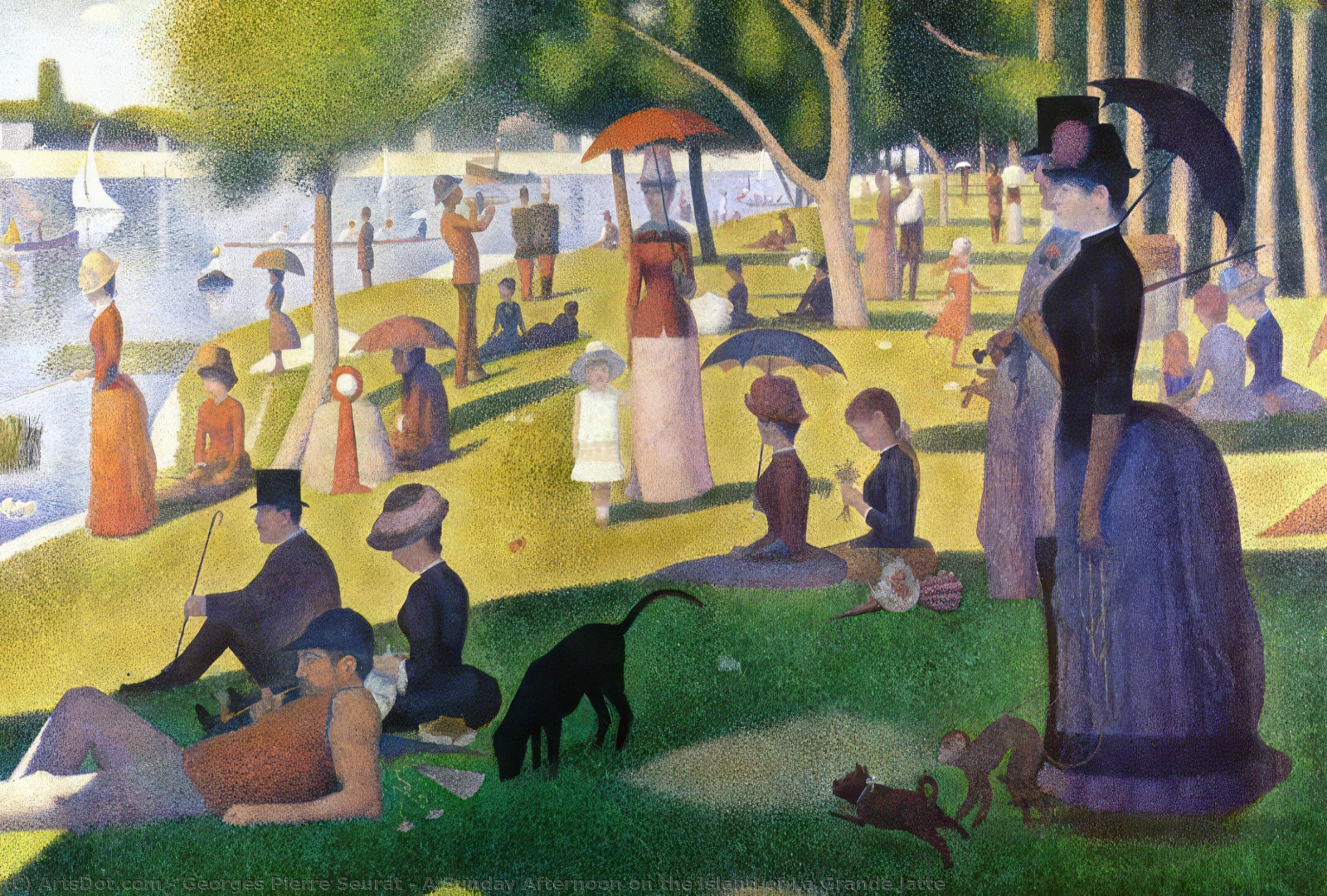 Order Artwork Replica A Sunday Afternoon on the Island of La Grande Jatte, 1886 by Georges Pierre Seurat (1859-1891, France) | ArtsDot.com