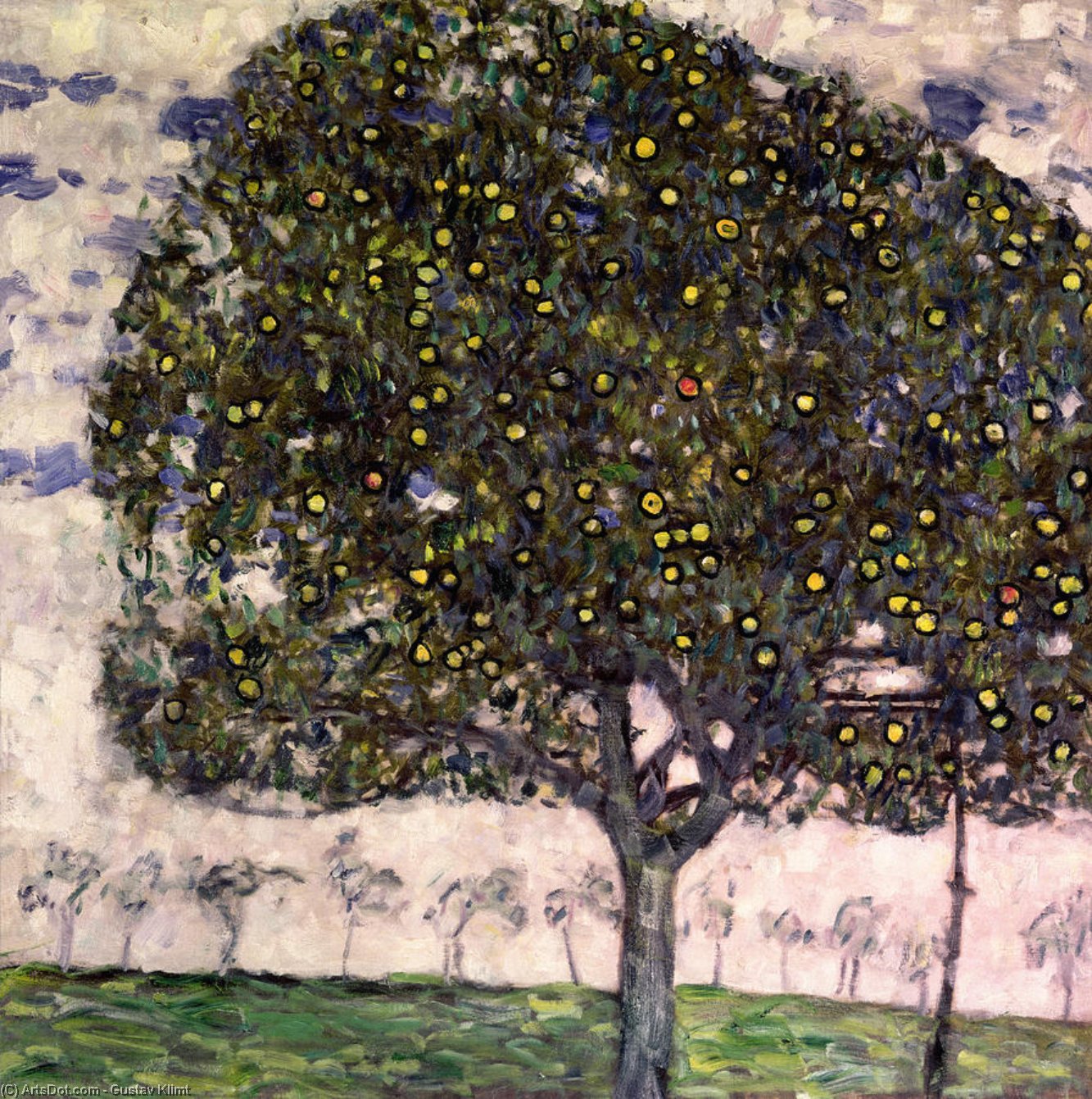 顺序 畫複製 苹果树, 1912 通过 Gustave Klimt (1862-1918, Austria) | ArtsDot.com