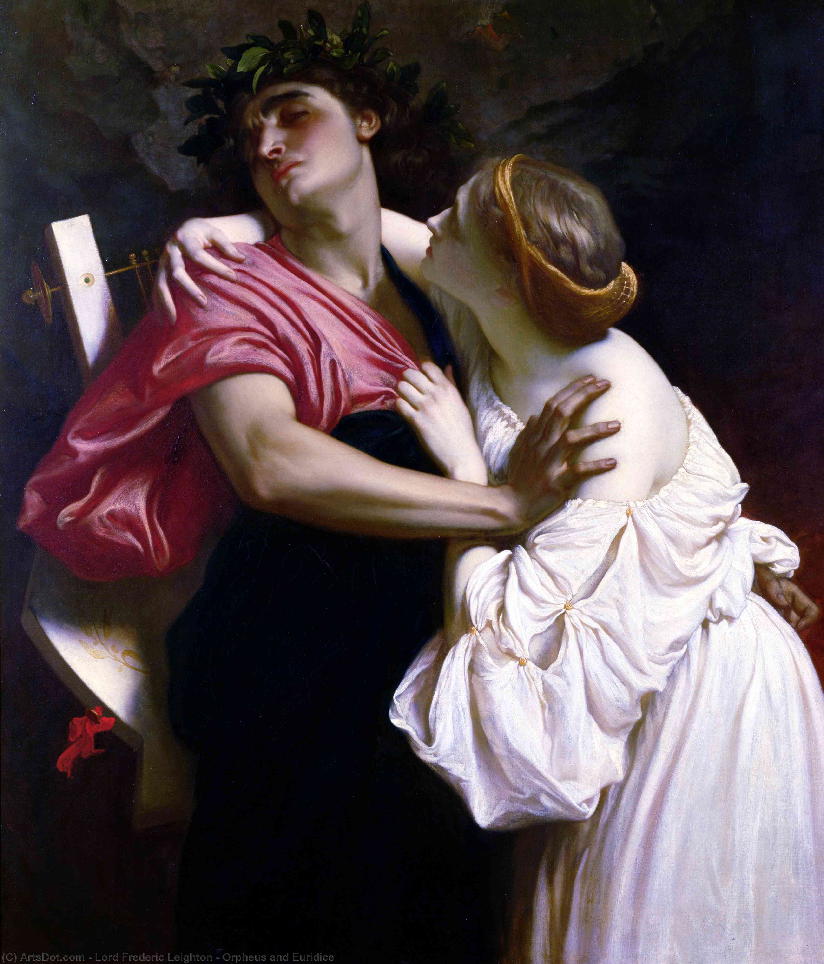 Buy Museum Art Reproductions Orpheus and Euridice, 1864 by Lord Frederic Leighton | ArtsDot.com