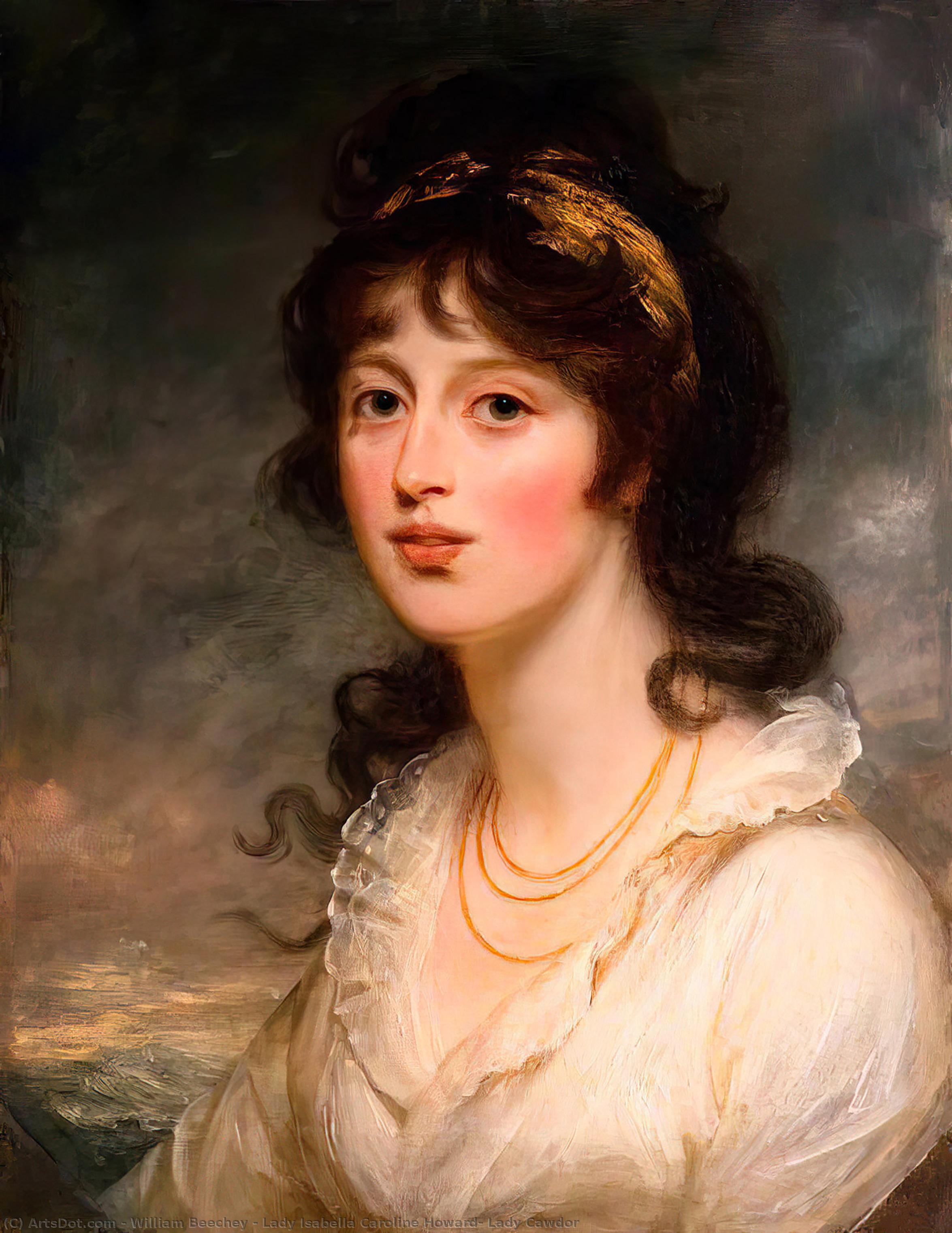 Ordinare Riproduzioni D'arte Lady Isabella Caroline Howard, Lady Cawdor di William Beechey | ArtsDot.com