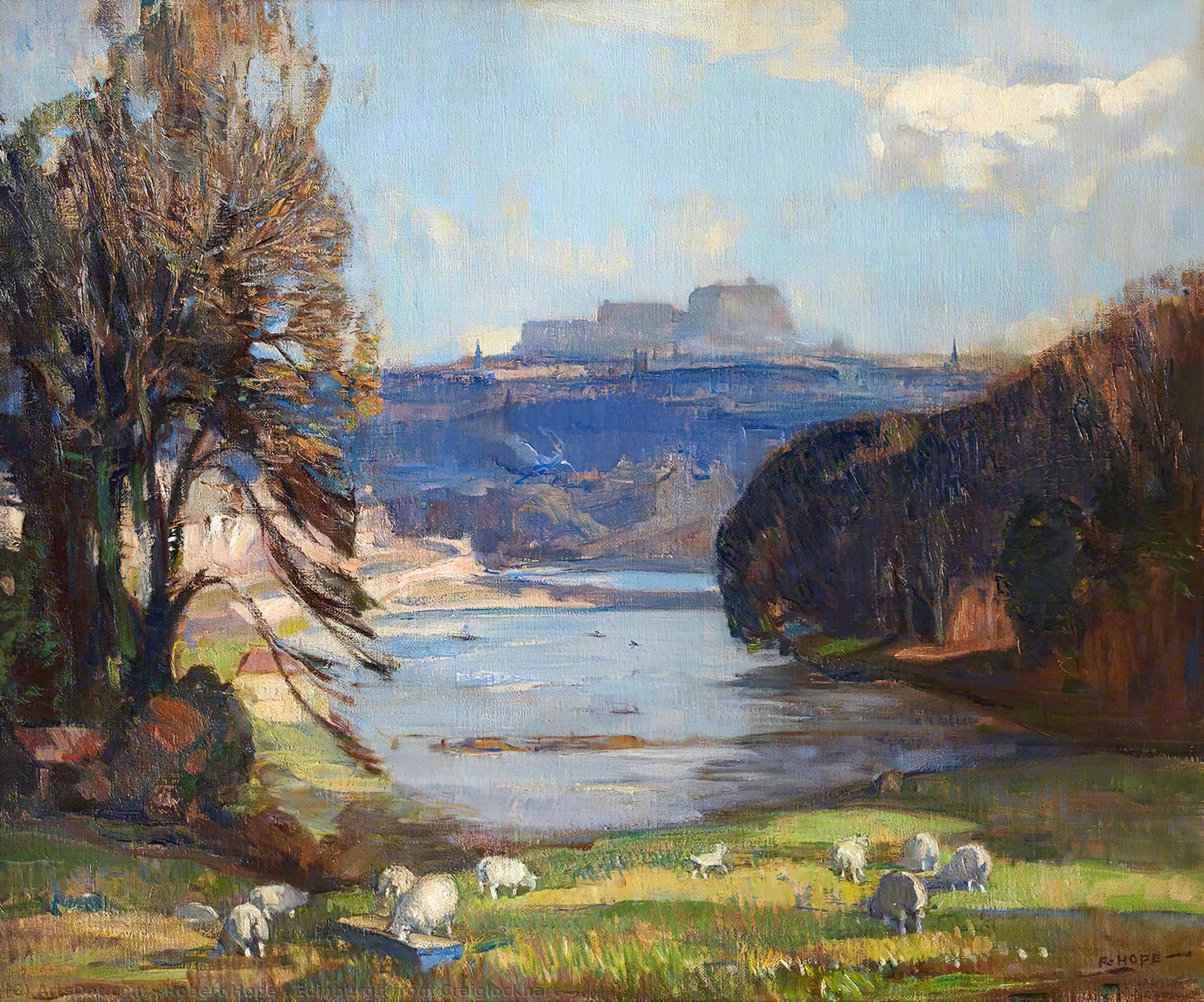 顺序 手工油畫 爱丁堡 通过 Robert Hope (1869-1936) | ArtsDot.com