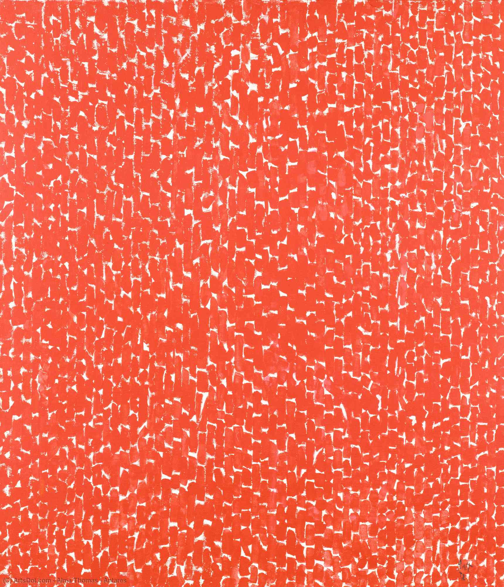 Order Paintings Reproductions Antares, 1972 by Alma Thomas (Inspired By) (1891-1978) | ArtsDot.com