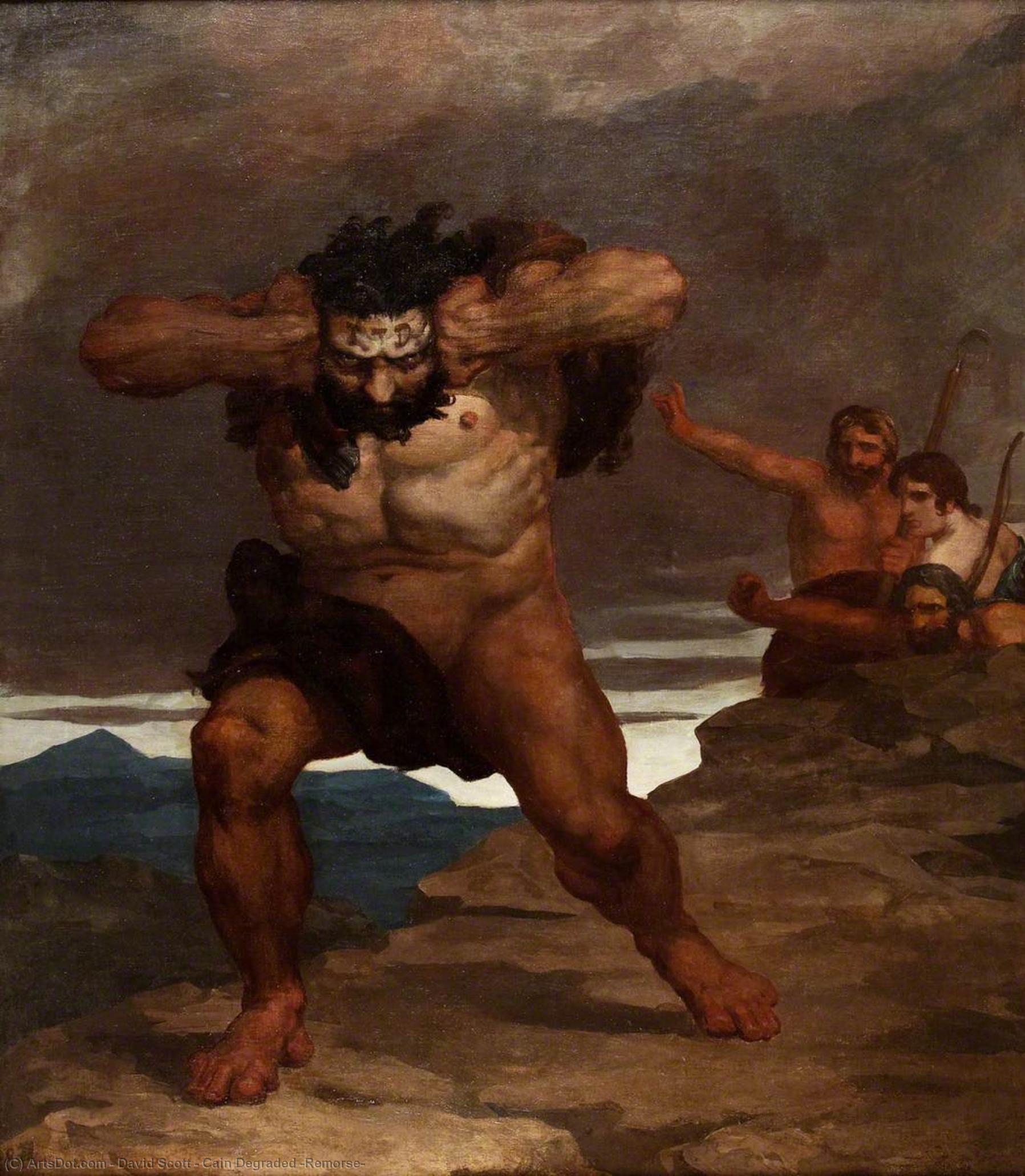 Купить Репродукции Произведений Искусства Cain Degraded (Remorse), 1831 по David Scott (1806-1849) | ArtsDot.com