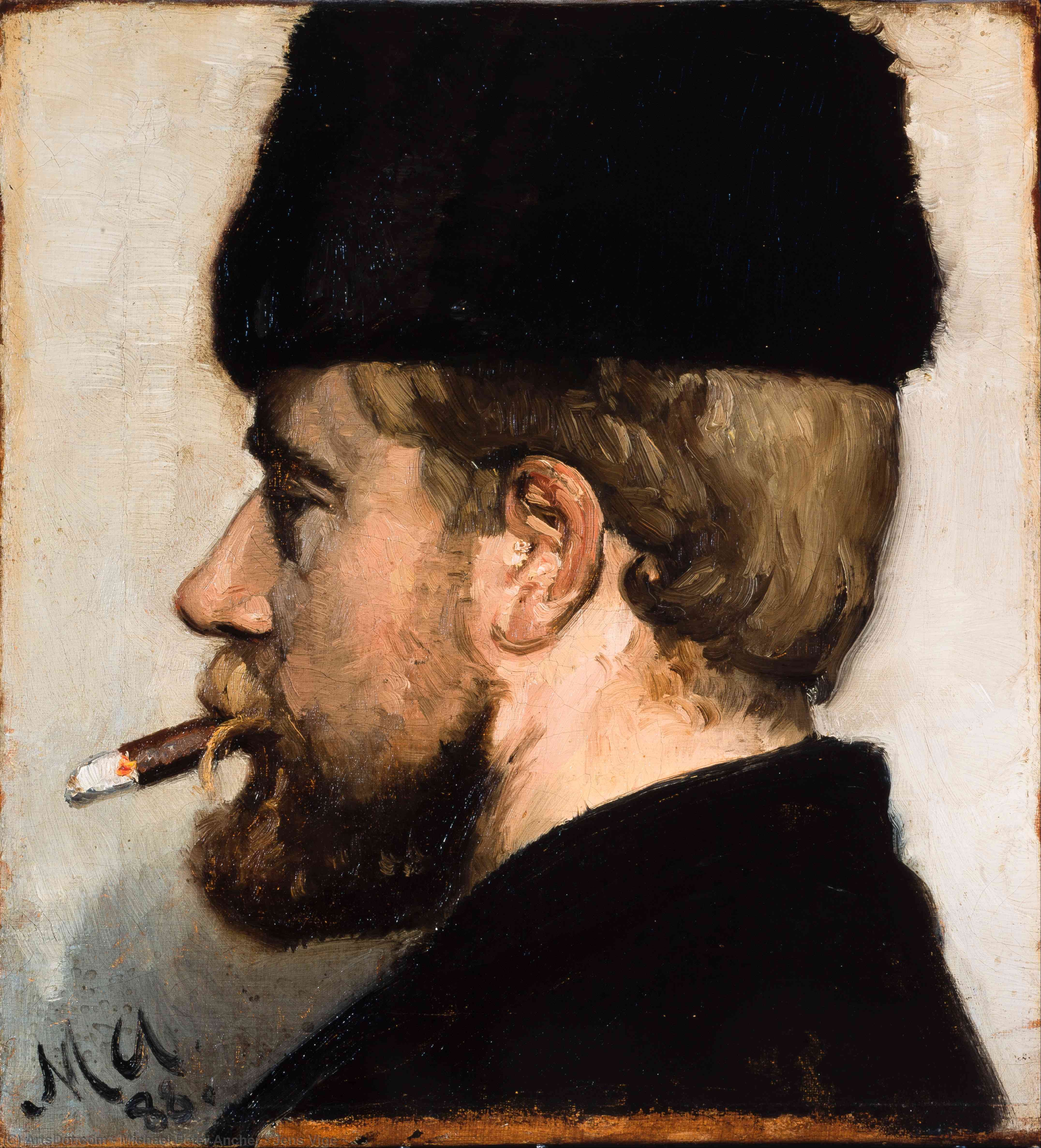 顺序 畫複製 Jens Vige 。, 1890 通过 Michael Peter Ancher (1849-1927) | ArtsDot.com