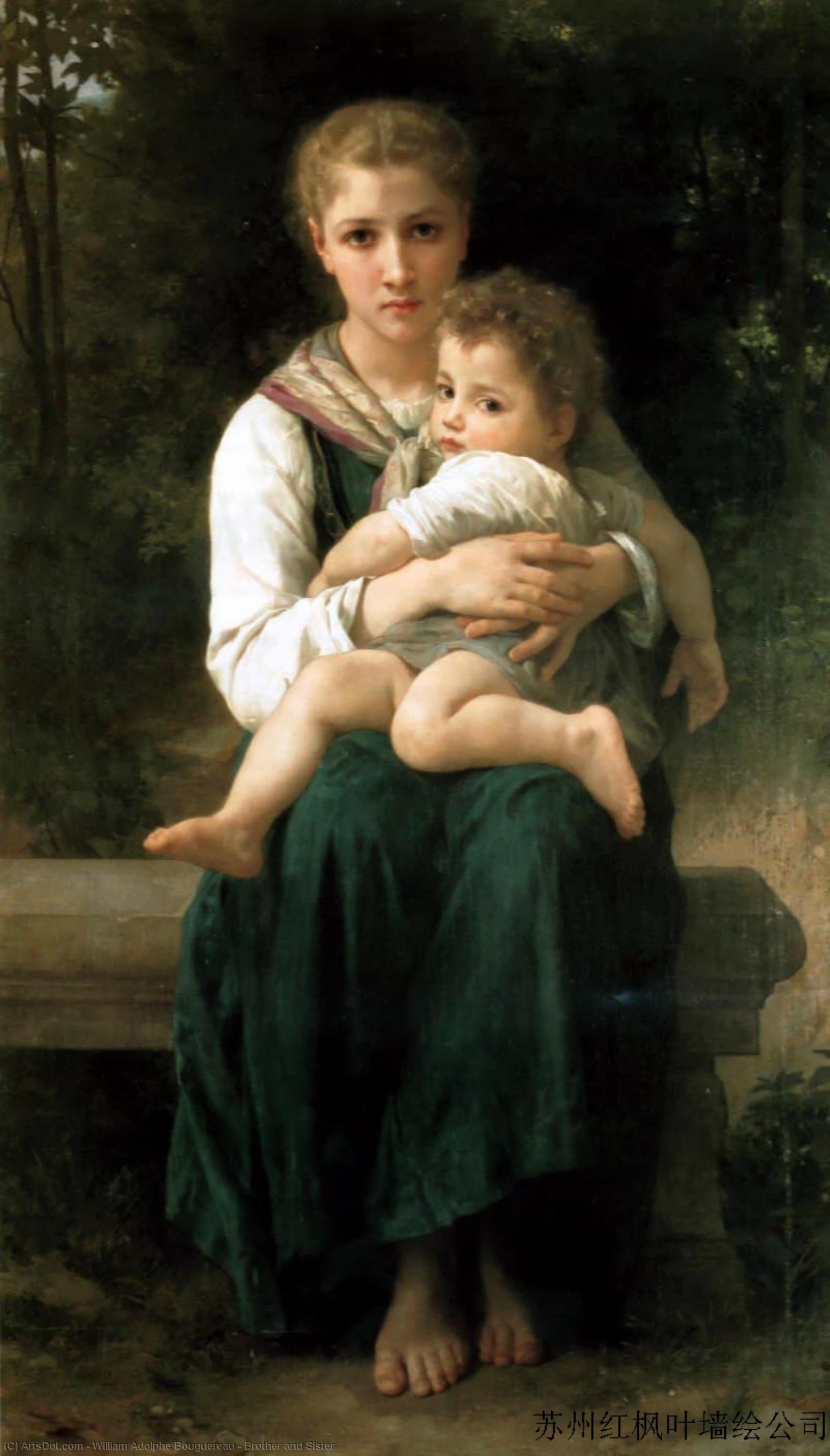 Order Artwork Replica Brother and Sister by William Adolphe Bouguereau (1825-1905, France) | ArtsDot.com