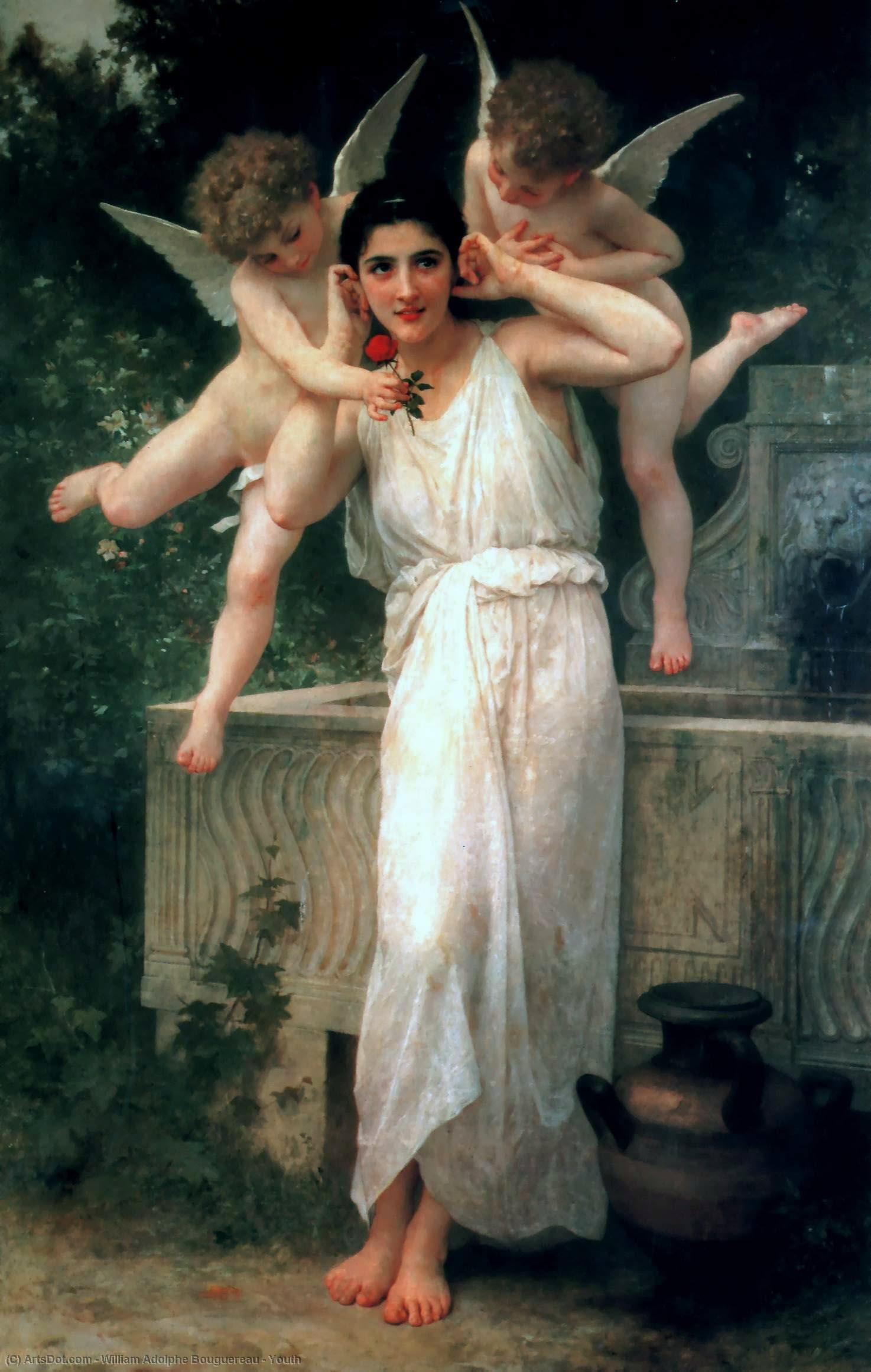 Buy Museum Art Reproductions Youth by William Adolphe Bouguereau (1825-1905, France) | ArtsDot.com