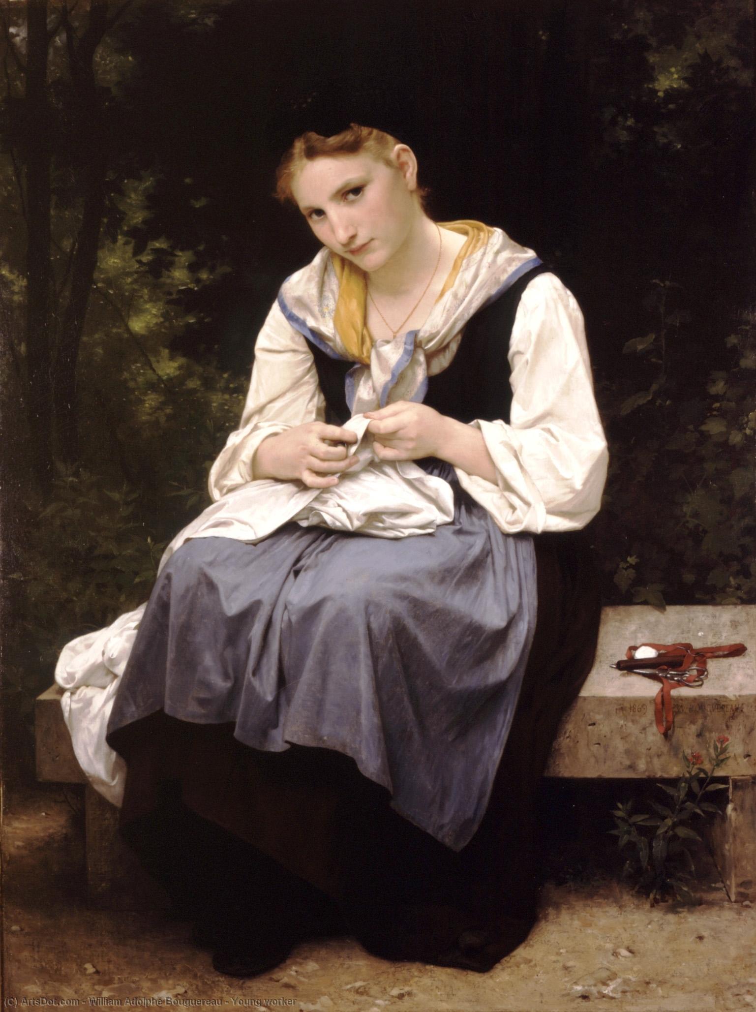 Order Artwork Replica Young worker by William Adolphe Bouguereau (1825-1905, France) | ArtsDot.com