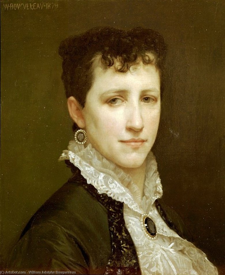 Order Paintings Reproductions Portrait of Miss Elizabeth Gardner by William Adolphe Bouguereau (1825-1905, France) | ArtsDot.com