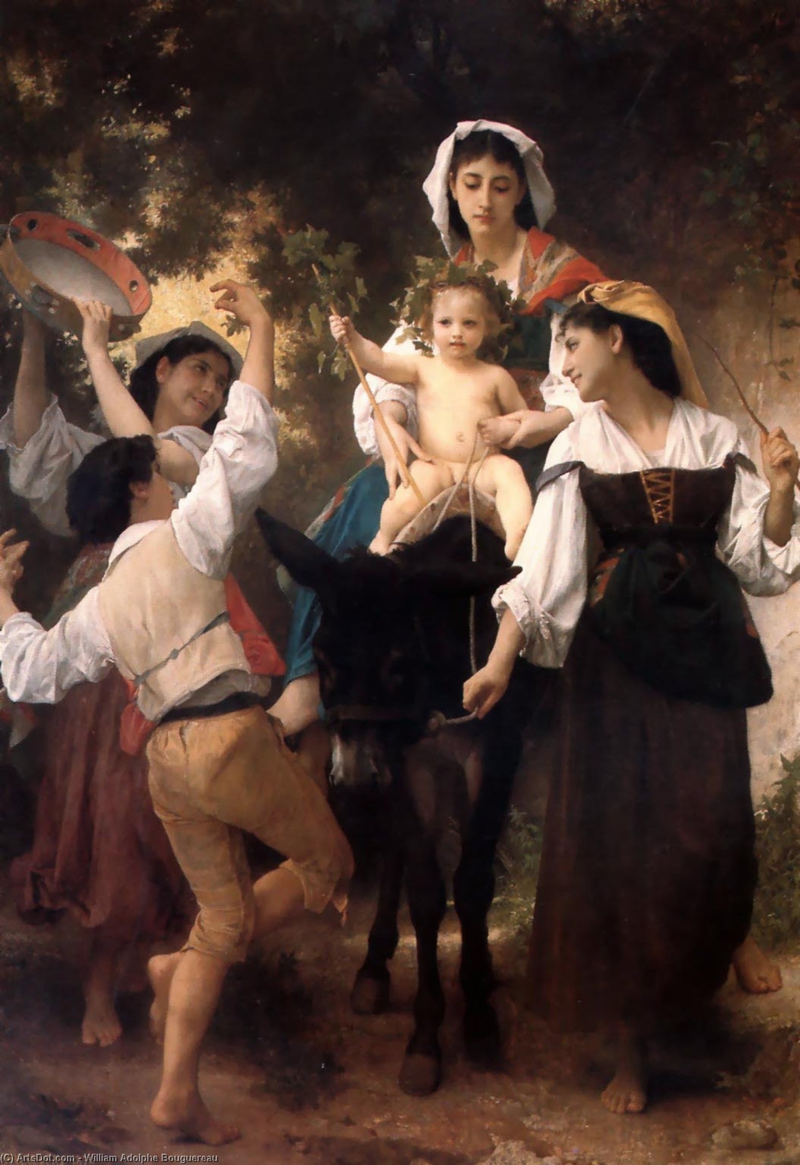 Buy Museum Art Reproductions The Return from the Harvest by William Adolphe Bouguereau (1825-1905, France) | ArtsDot.com