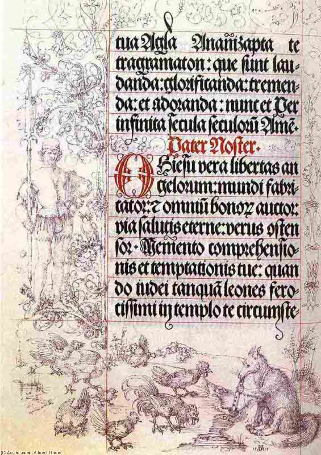 Buy Museum Art Reproductions enluminure Livre De Priere, munich by Albrecht Durer (1471-1528, Italy) | ArtsDot.com