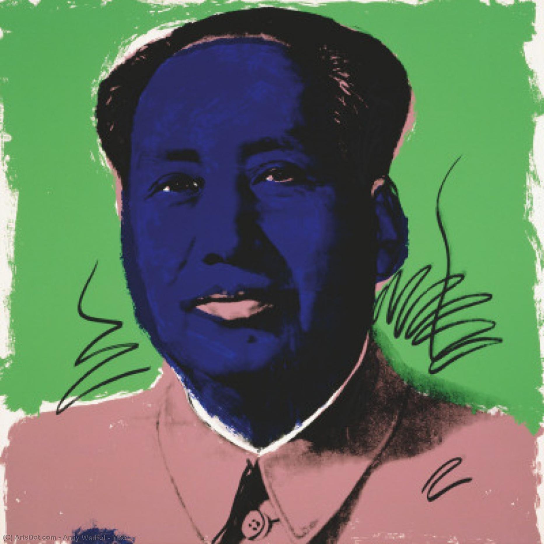 Order Artwork Replica Mao by Andy Warhol (Inspired By) (1928-1987, United States) | ArtsDot.com