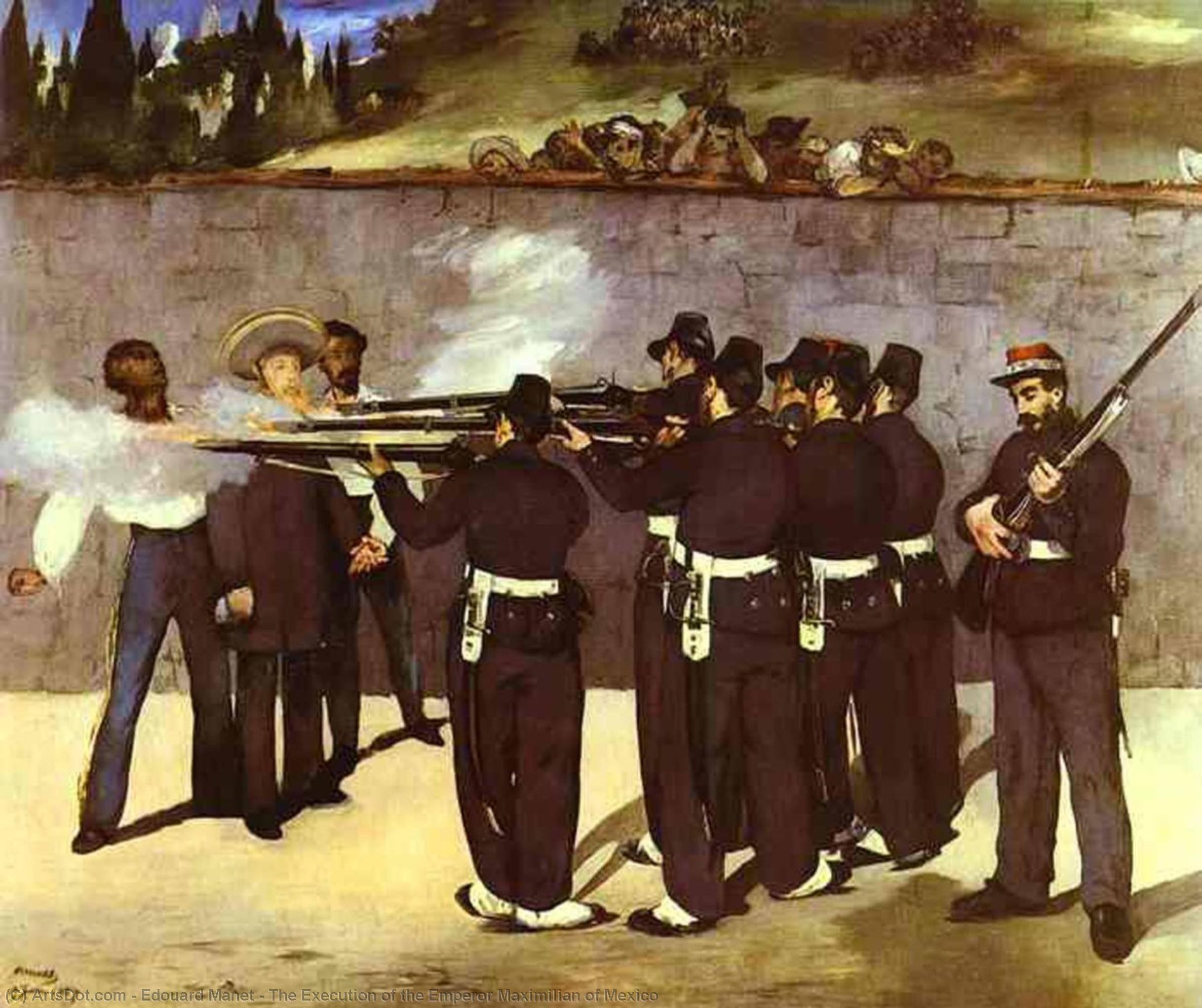Buy Museum Art Reproductions The Execution of the Emperor Maximilian of Mexico, 1867 by Edouard Manet (1832-1883, France) | ArtsDot.com