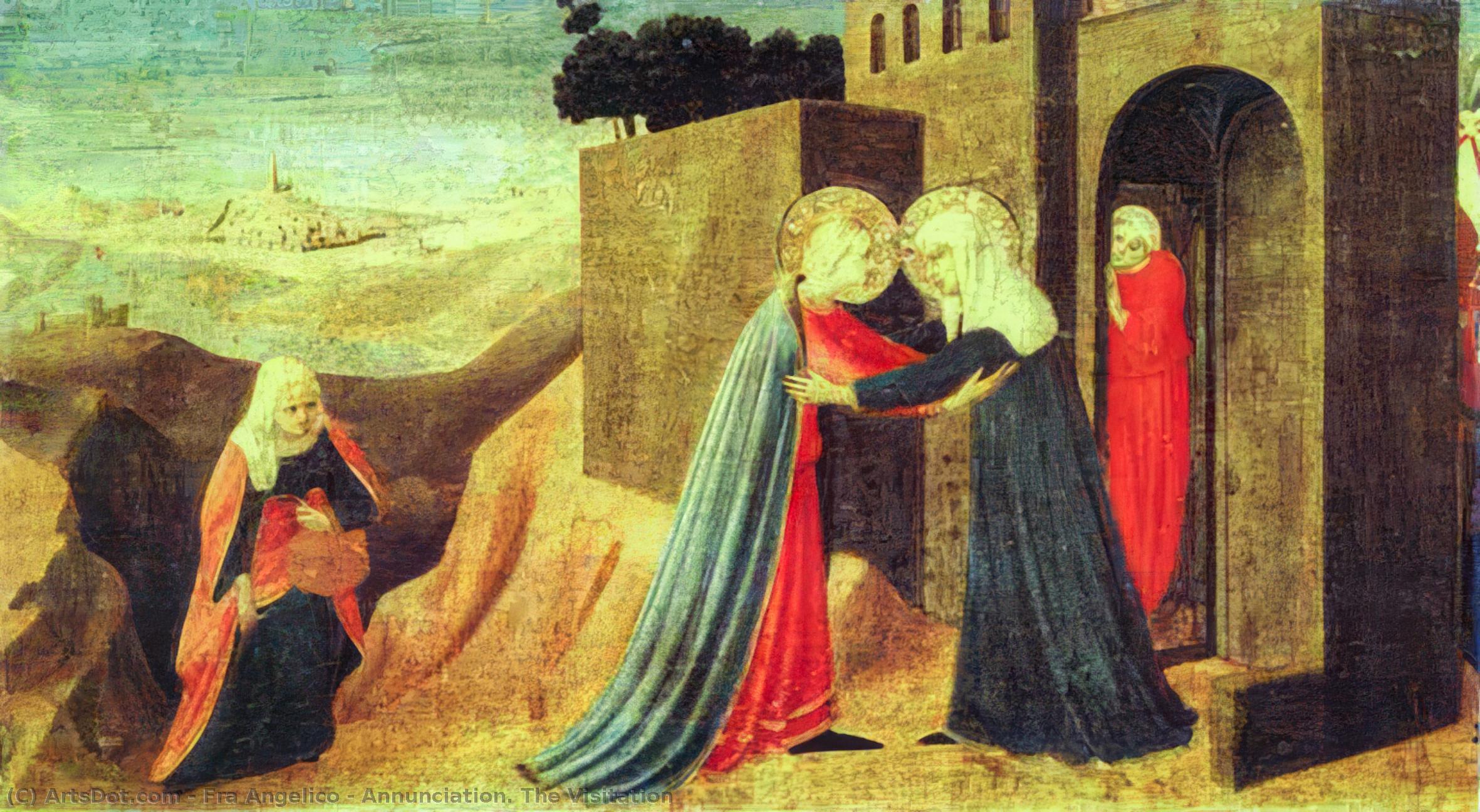 Order Artwork Replica Annunciation. The Visitation by Fra Angelico (1395-1455, Italy) | ArtsDot.com