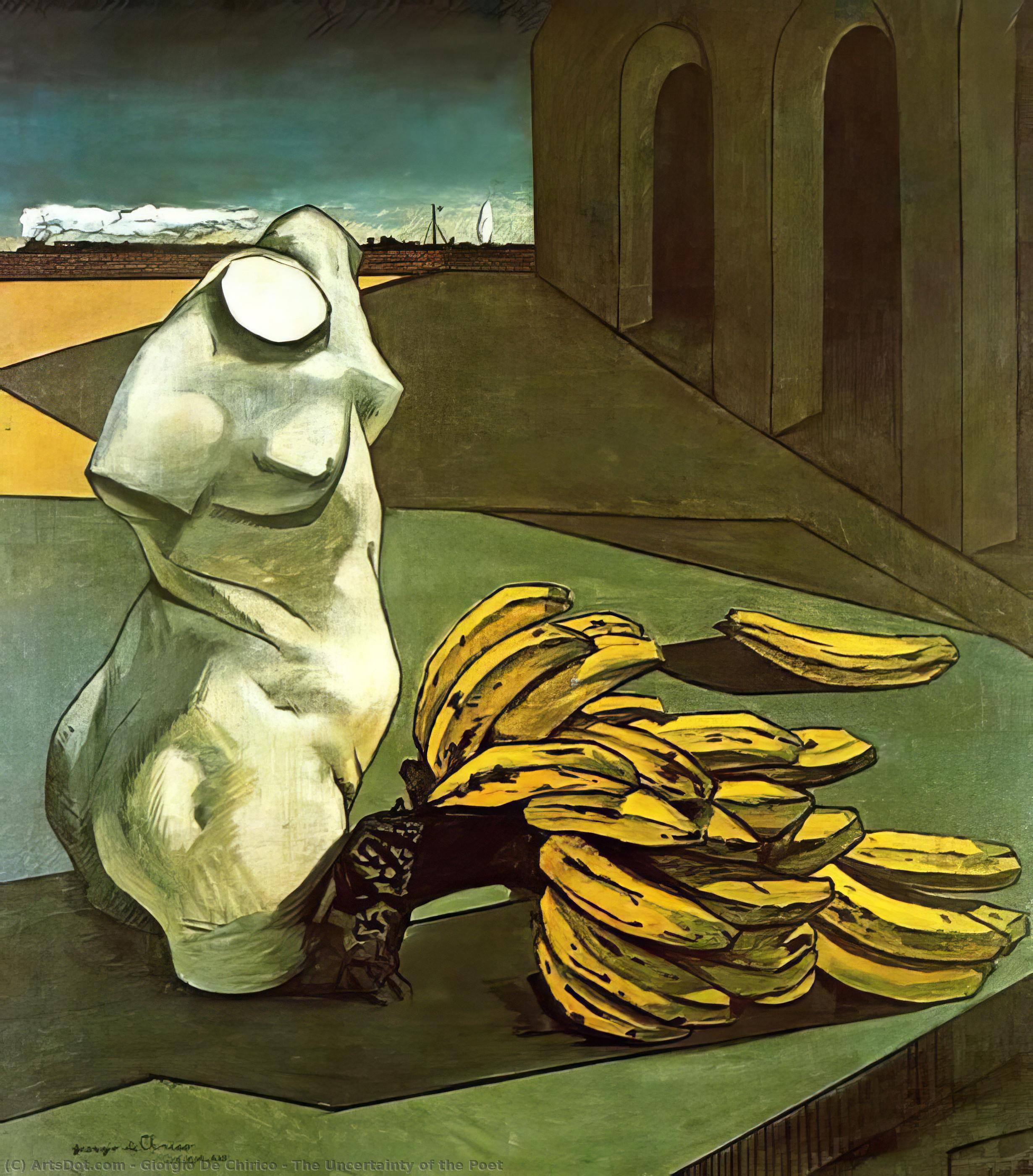 Order Oil Painting Replica The Uncertainty of the Poet, 1913 by Giorgio De Chirico (Inspired By) (1888-1978, Greece) | ArtsDot.com