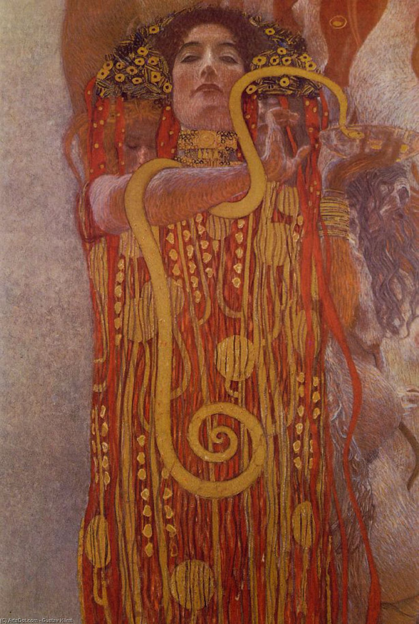 Order Paintings Reproductions Medicine (Hygieia) by Gustav Klimt | ArtsDot.com