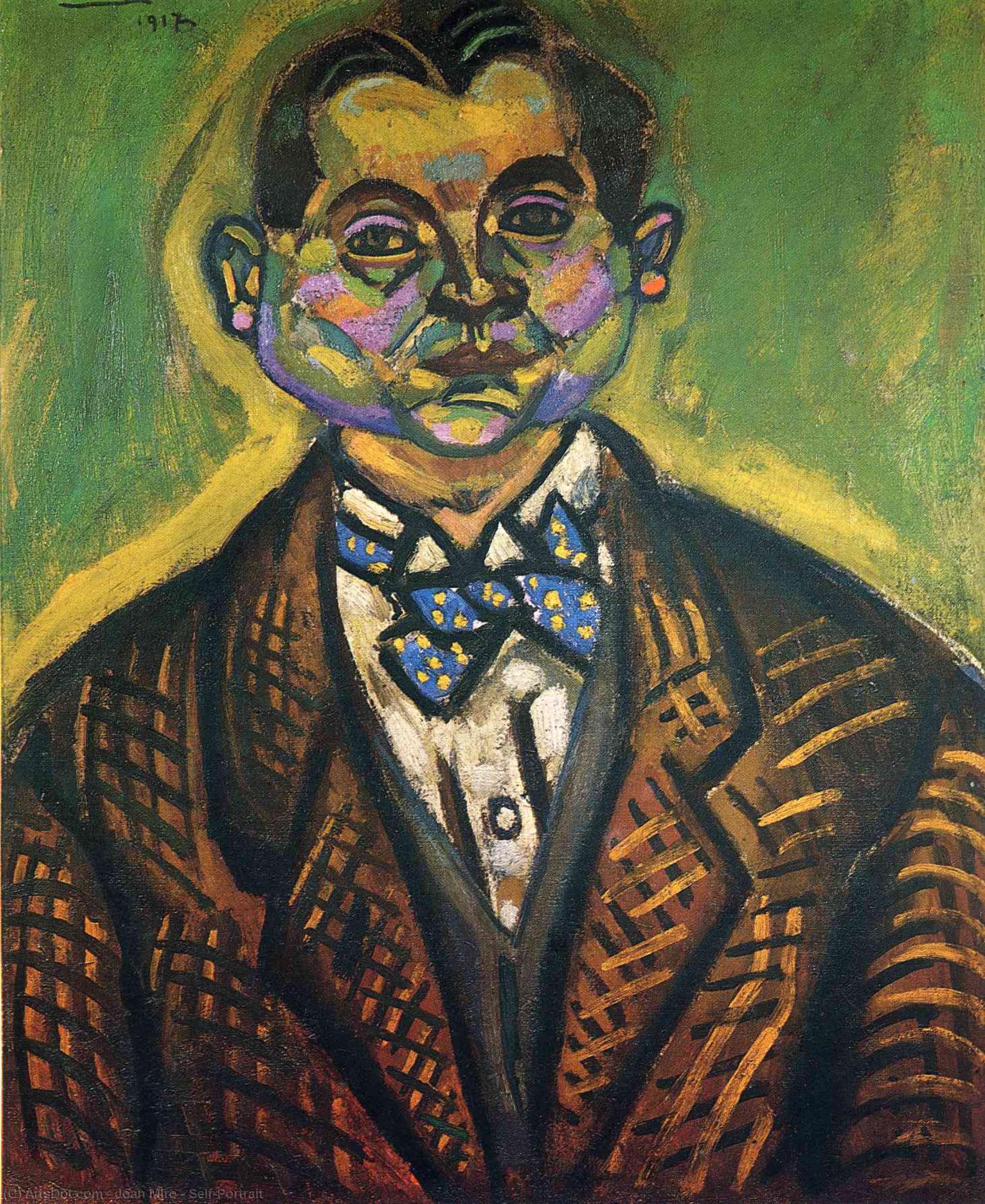 Order Oil Painting Replica Self-Portrait, 1917 by Joan Miró (Inspired By) (1893-1983, Spain) | ArtsDot.com