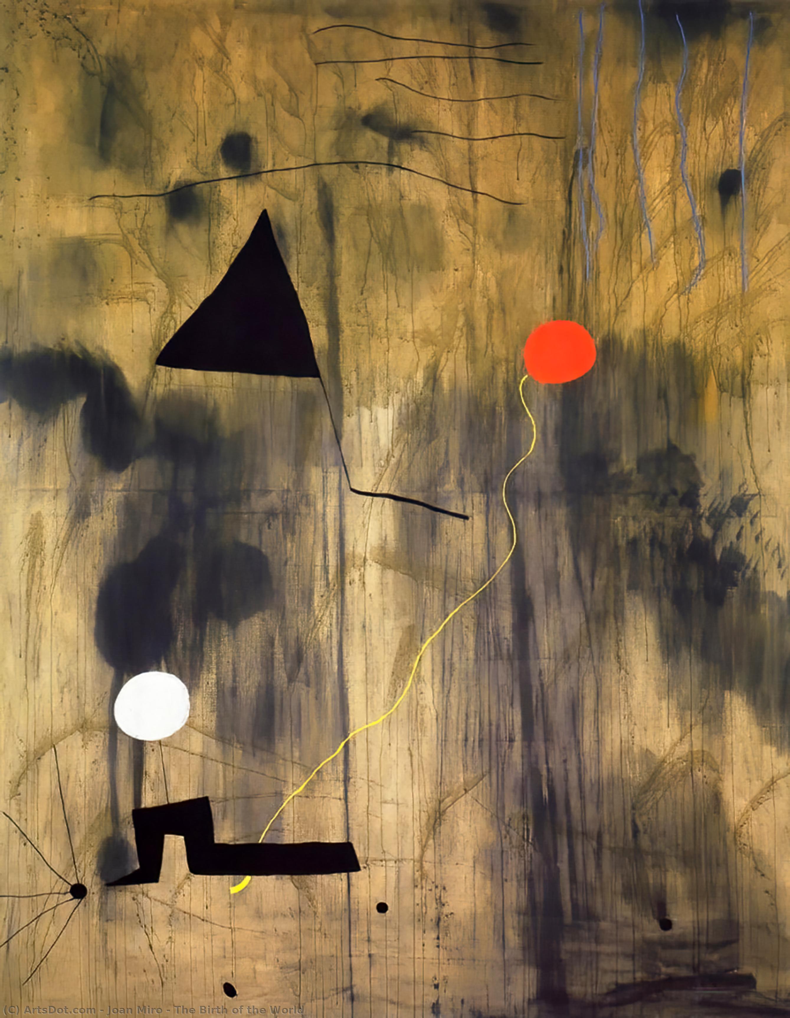Compra Riproduzioni D'arte Del Museo La nascita del mondo, 1925 di Joan Miró (Ispirato da) (1893-1983, Spain) | ArtsDot.com