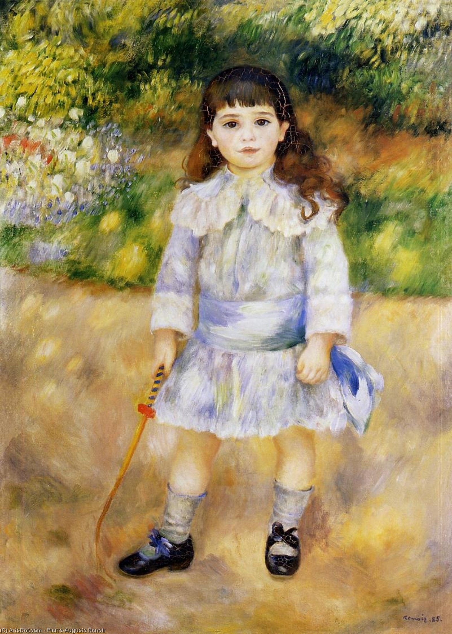 Order Oil Painting Replica Child with a Whip, 1885 by Pierre-Auguste Renoir (1841-1919, France) | ArtsDot.com