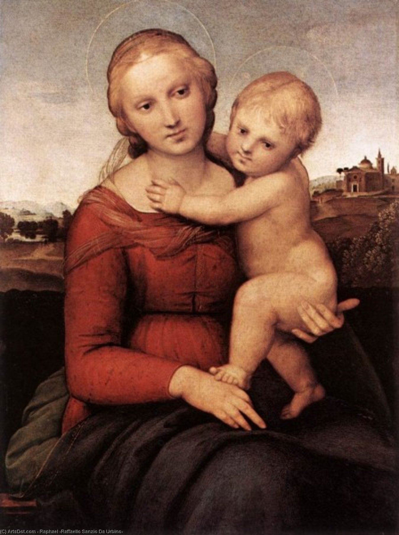 Order Artwork Replica Madonna and Child (The Small Cowper Madonna) by Raphael (Raffaello Sanzio Da Urbino) (1483-1520, Italy) | ArtsDot.com