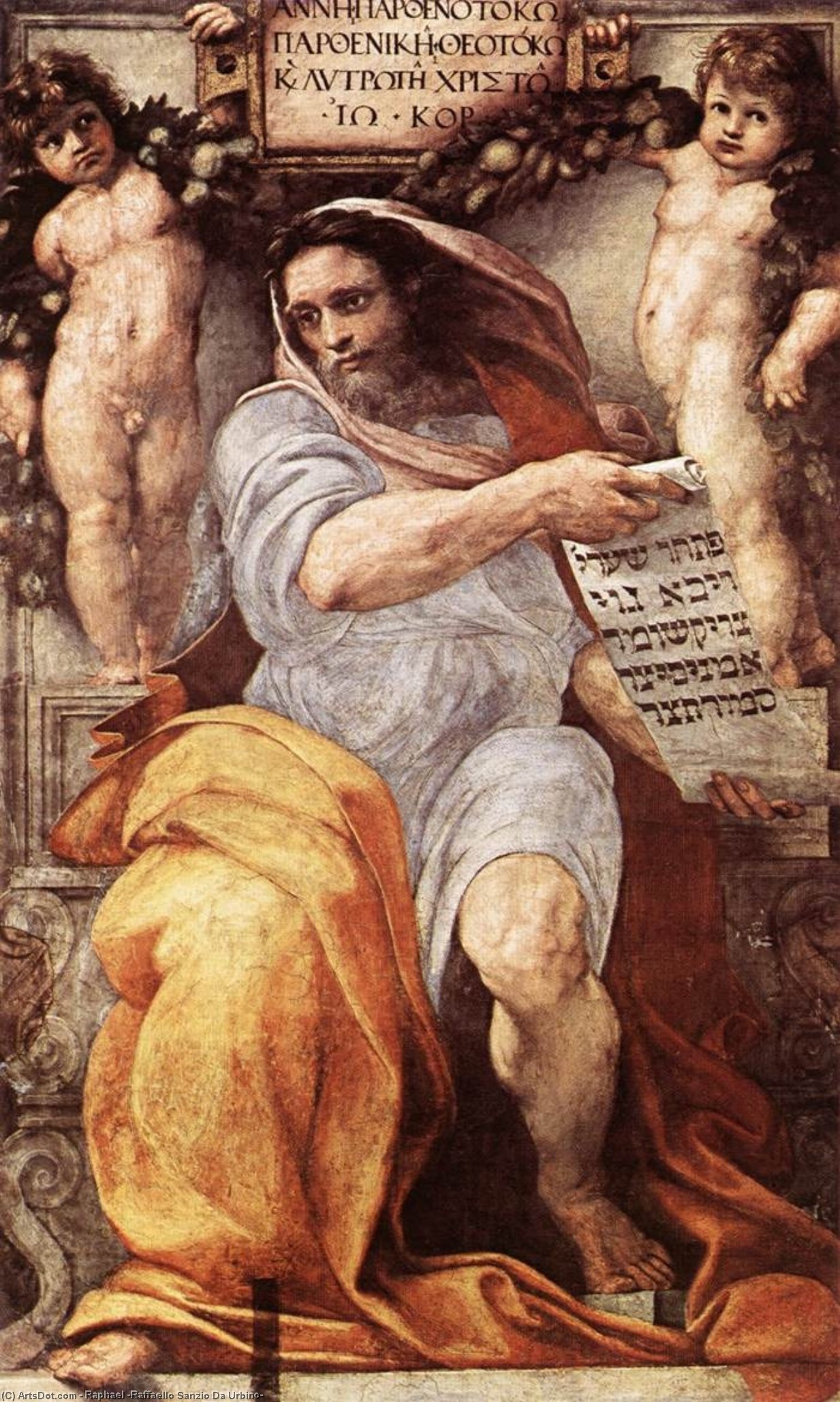 Order Artwork Replica The Prophet Isaiah by Raphael (Raffaello Sanzio Da Urbino) (1483-1520, Italy) | ArtsDot.com