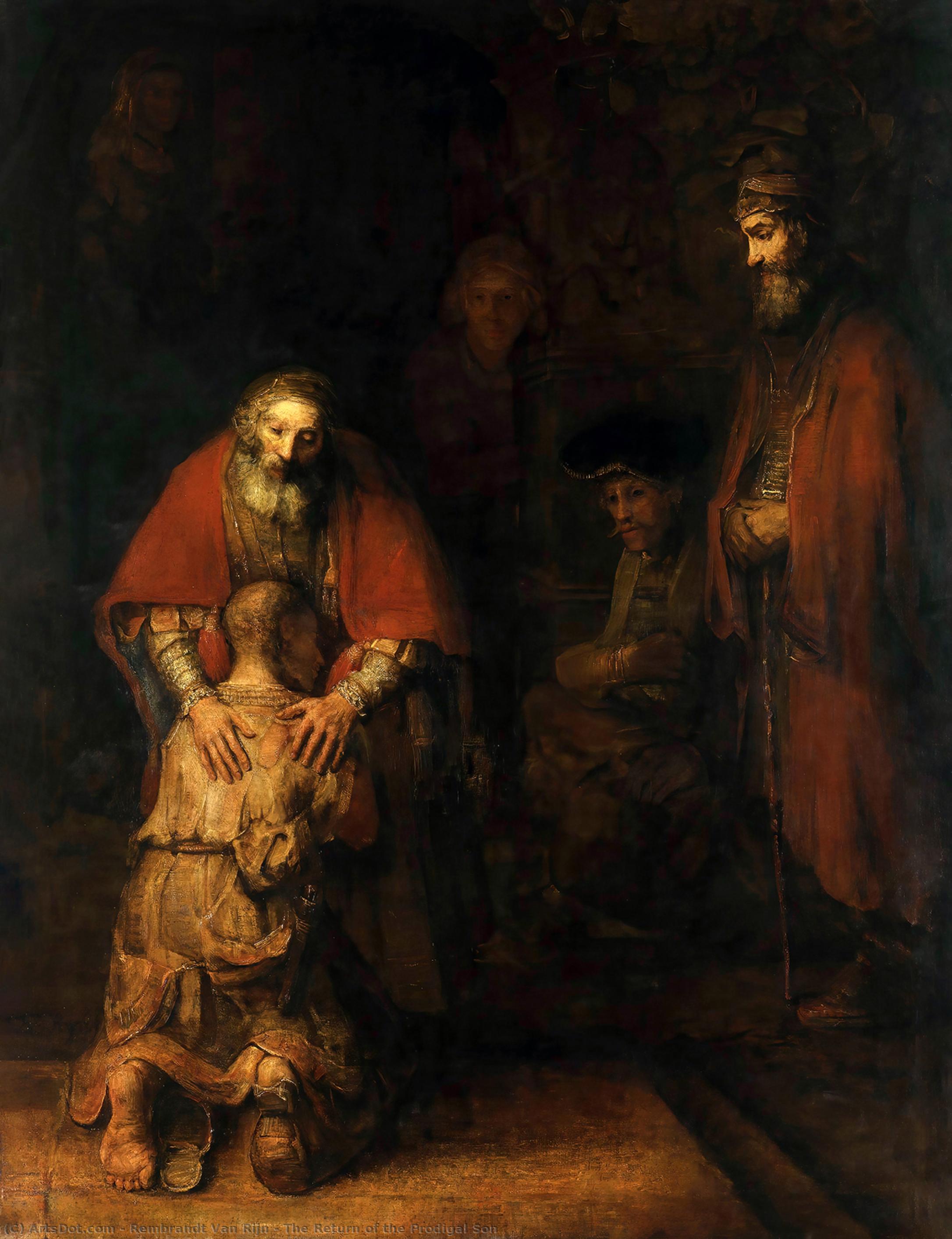 Order Paintings Reproductions The Return of the Prodigal Son, 1669 by Rembrandt Van Rijn (1606-1669, Netherlands) | ArtsDot.com