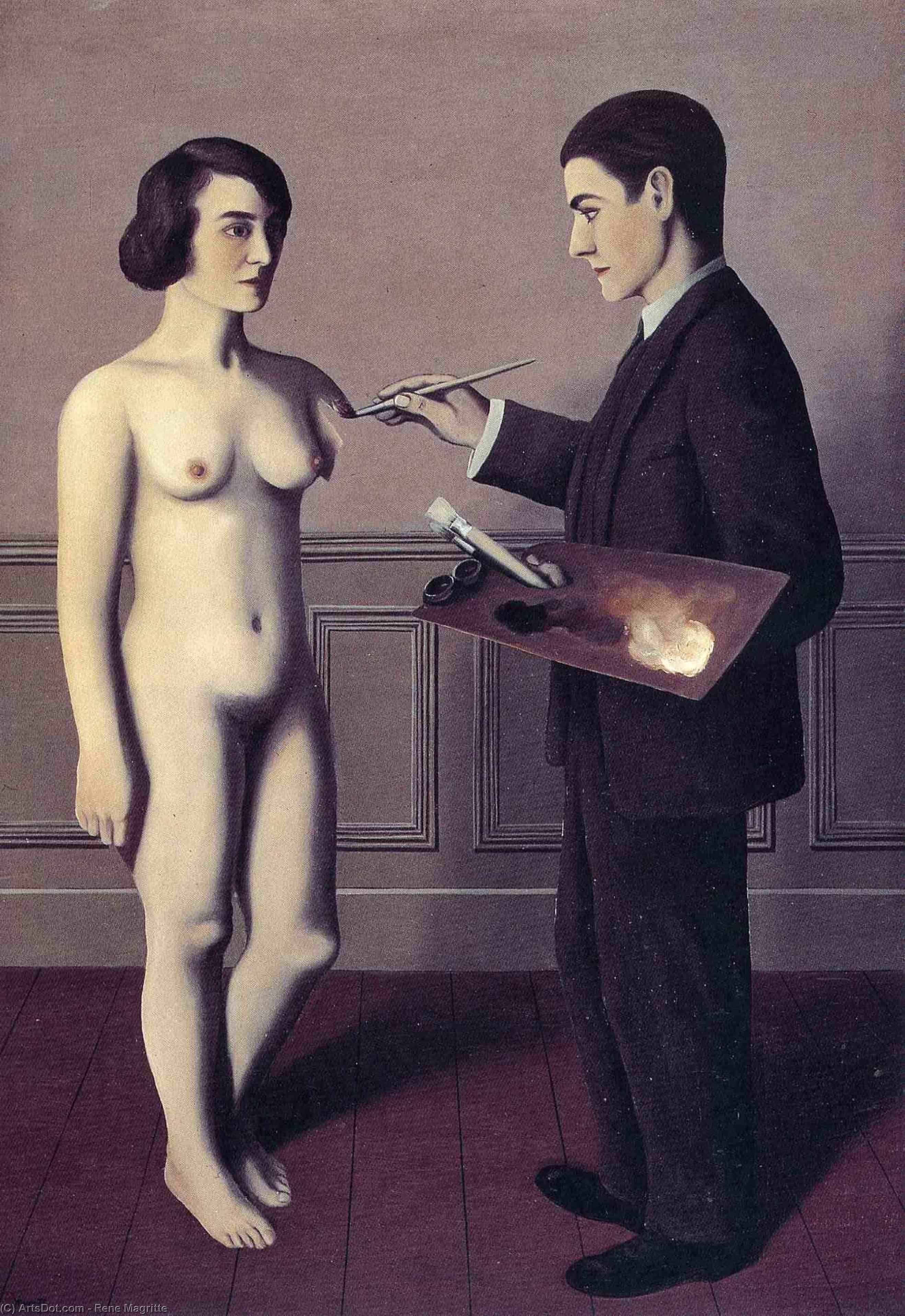 Order Oil Painting Replica Attempting the Impossible, 1928 by Rene Magritte (Inspired By) (1898-1967, Belgium) | ArtsDot.com
