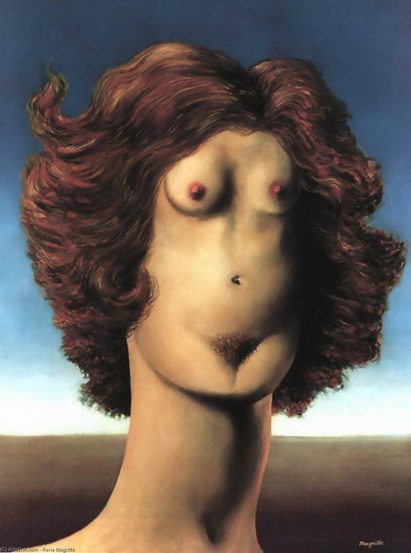 Order Artwork Replica The Rape by Rene Magritte (Inspired By) (1898-1967, Belgium) | ArtsDot.com