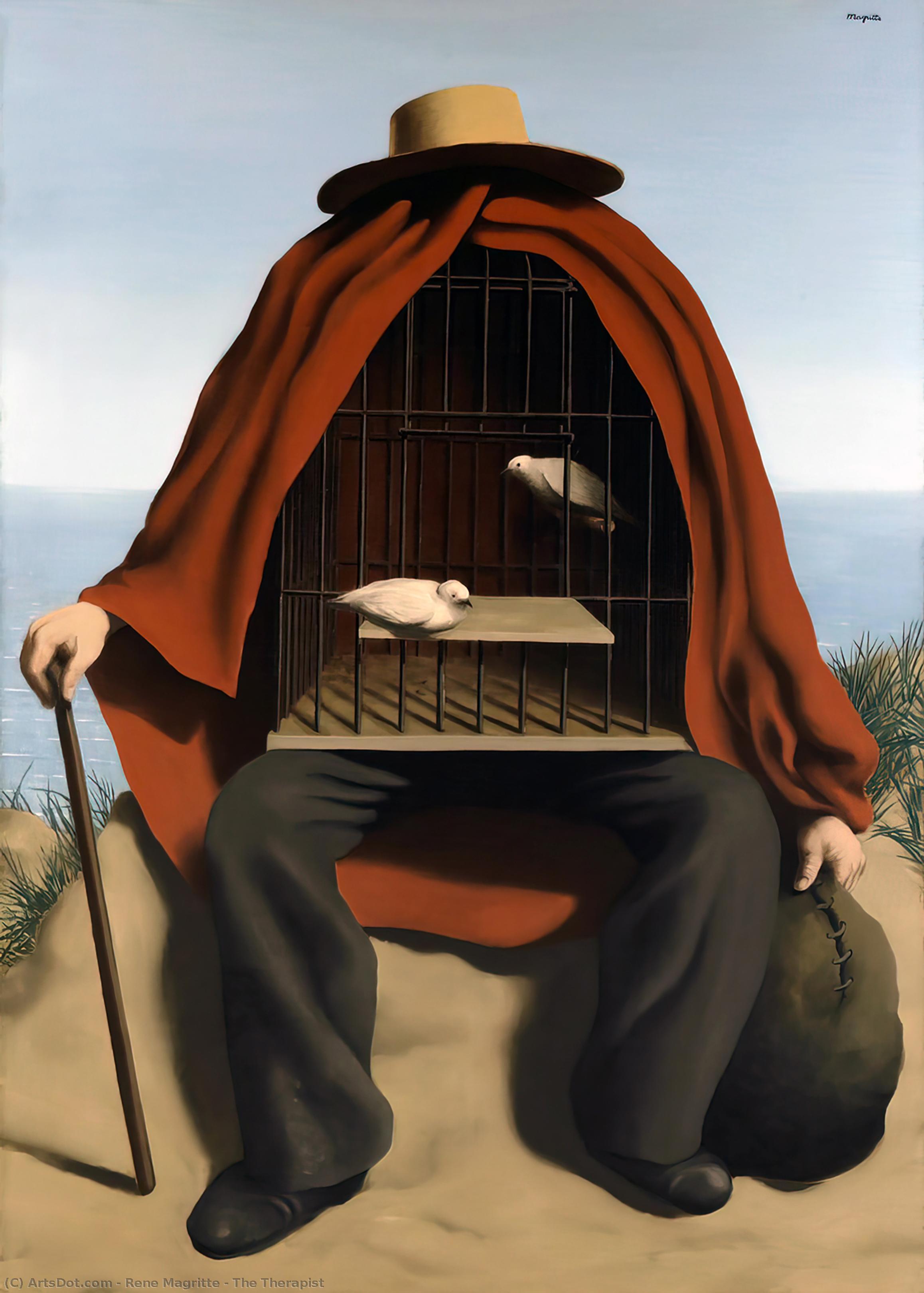 Buy Museum Art Reproductions The Therapist by Rene Magritte (Inspired By) (1898-1967, Belgium) | ArtsDot.com