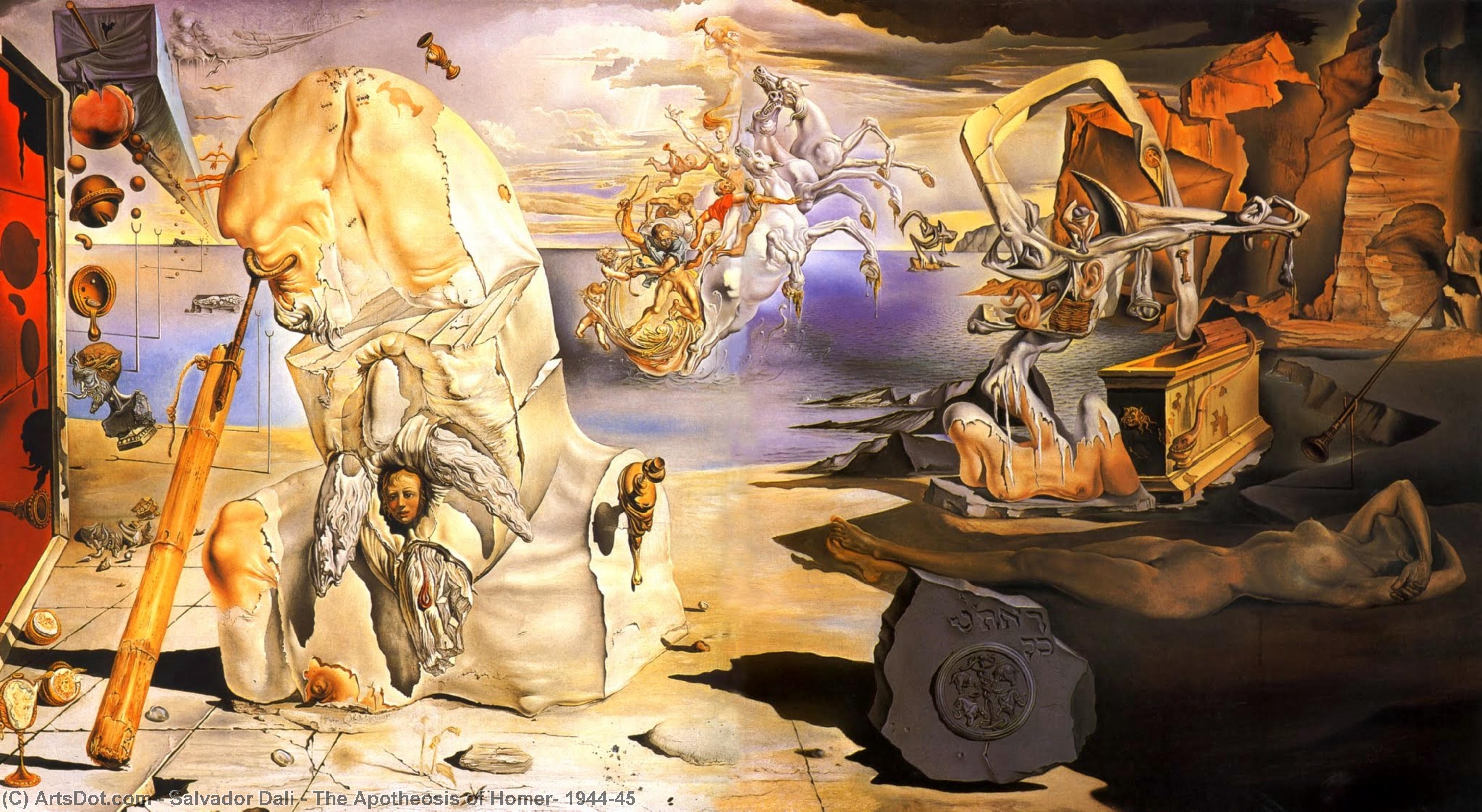 Pedir Reproducciones De Arte La apoteosis de Homero, 1944-45, 1945 de Salvador Dali (Inspirado por) (1904-1989, Spain) | ArtsDot.com