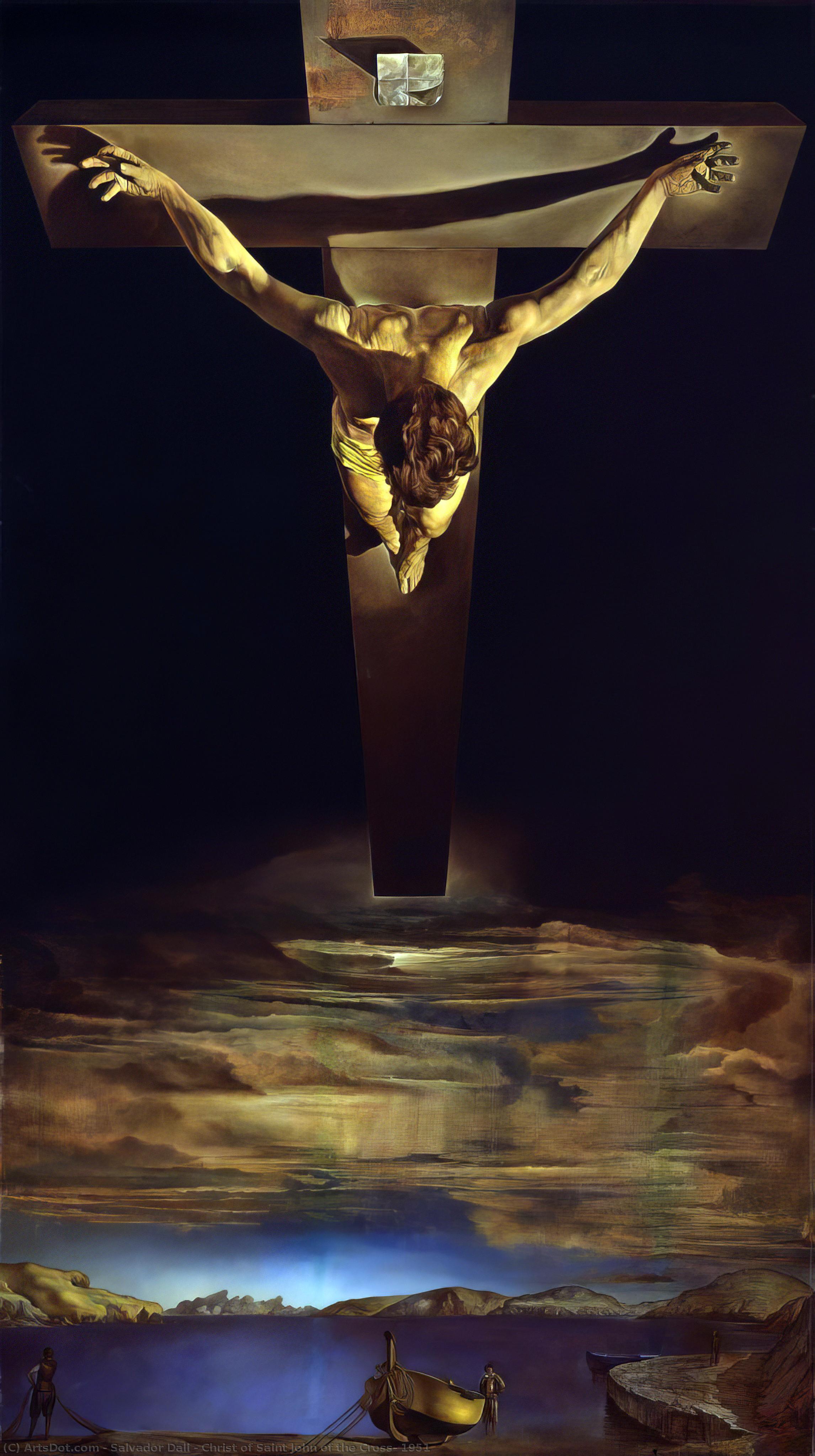 Order Oil Painting Replica Christ of Saint John of the Cross, 1951 by Salvador Dali (Inspired By) (1904-1989, Spain) | ArtsDot.com